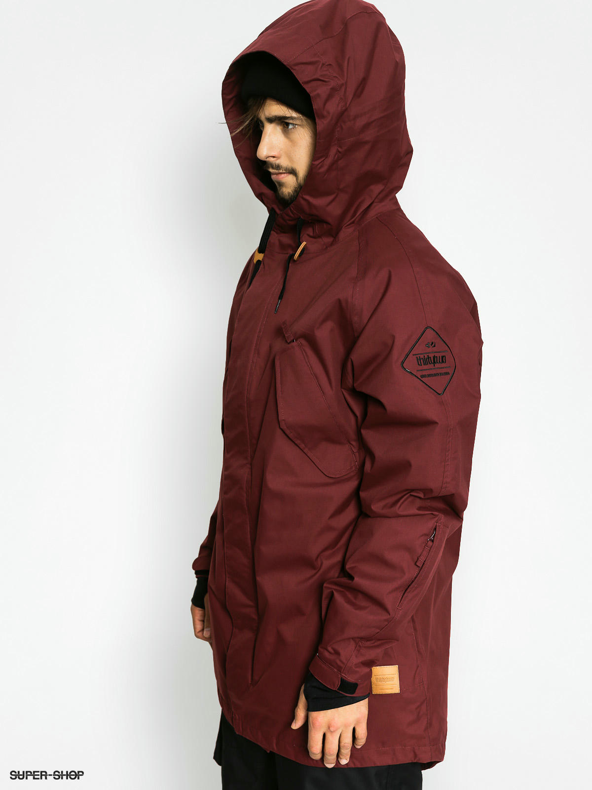 mens maroon snowboard jacket