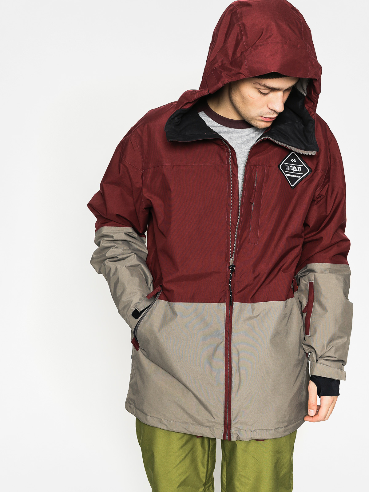 Burgundy snowboard jacket best sale