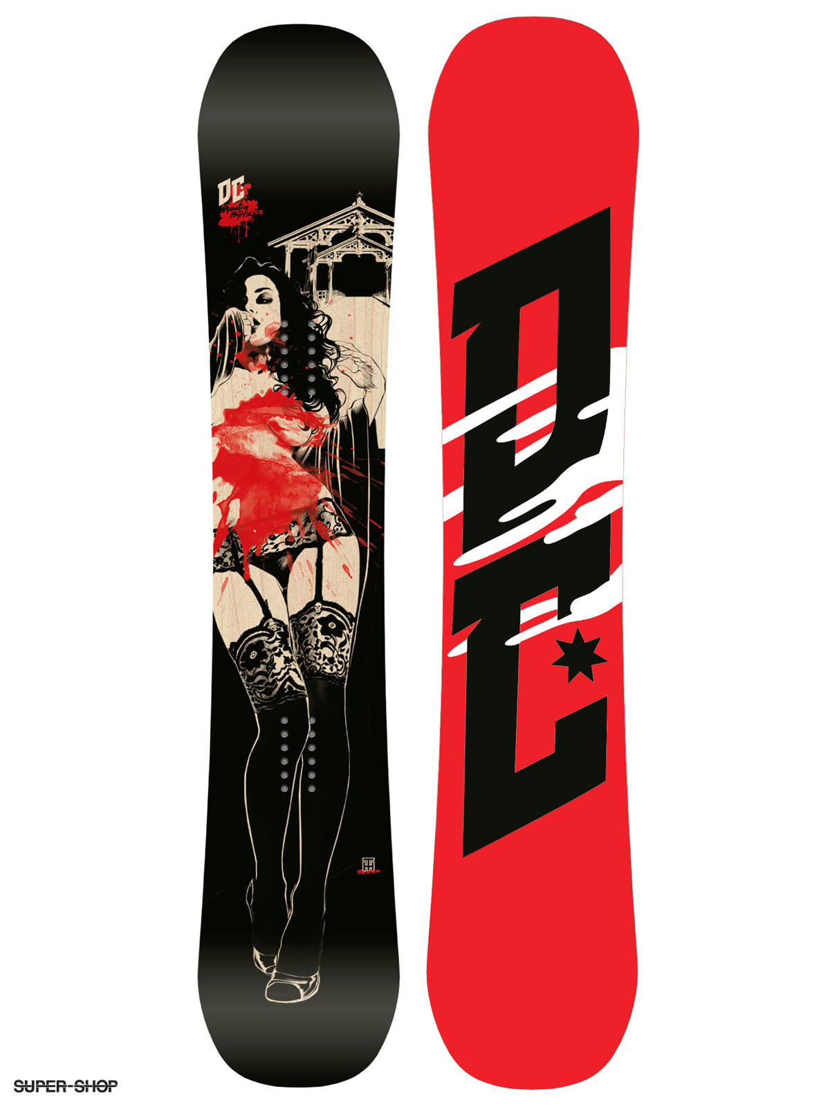 Mens DC Snowboard Media Blitz (red/woman 2)