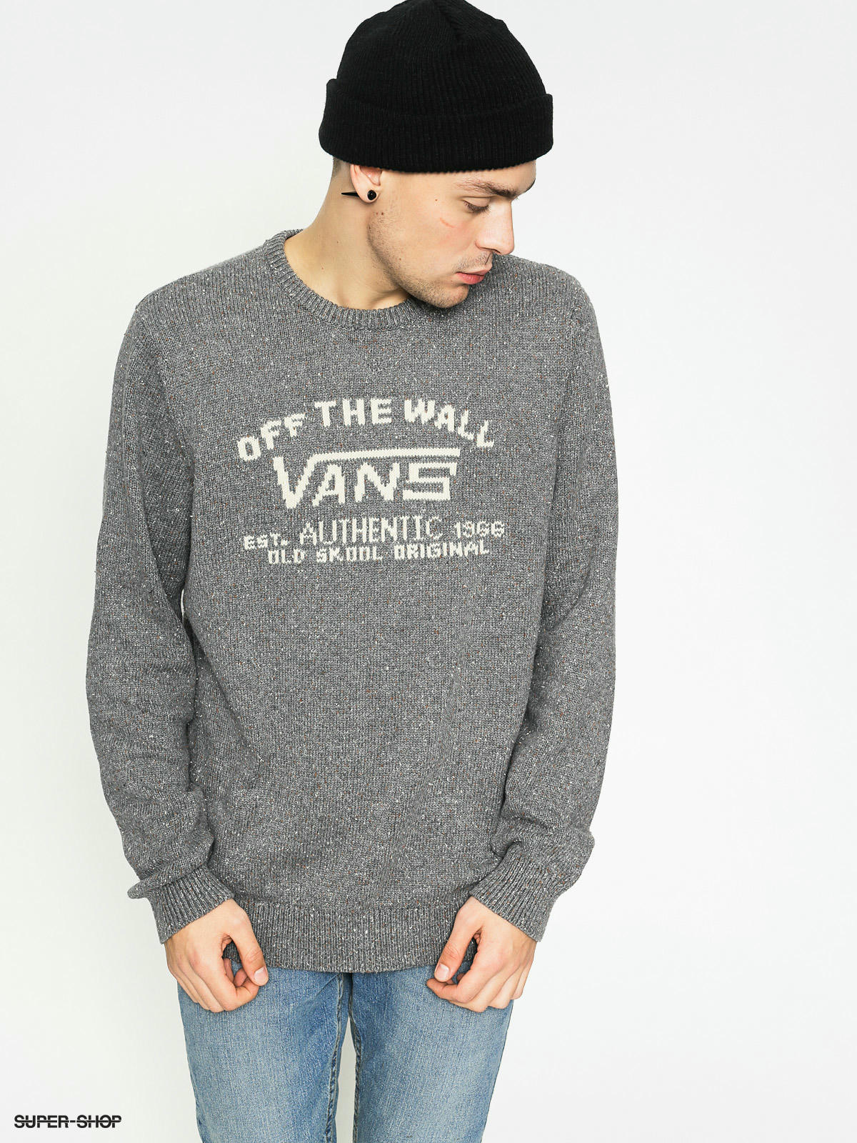 vans grey sweater