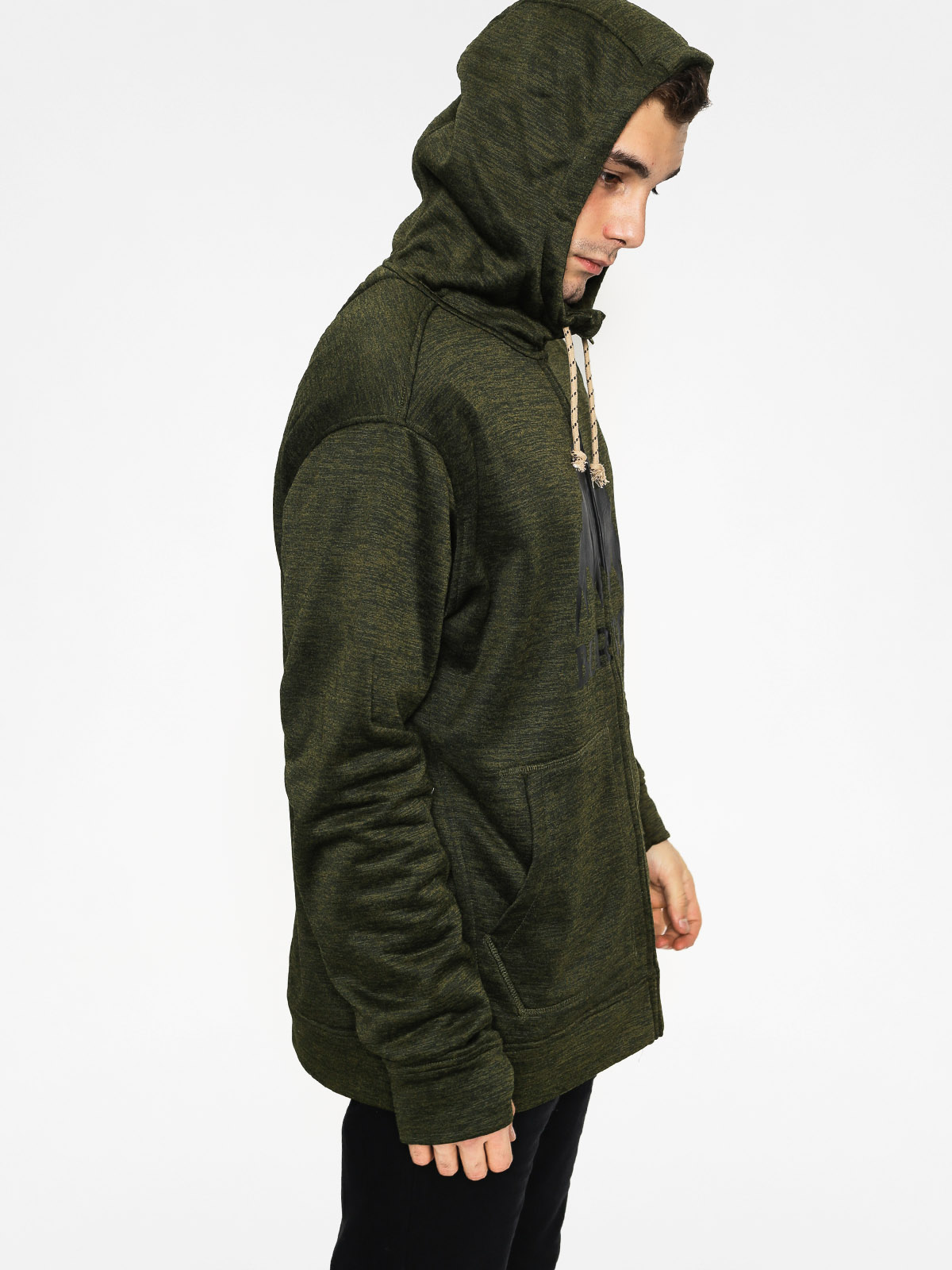 Mens Burton Active sweatshirt Oak ZHD (olive branch heather)