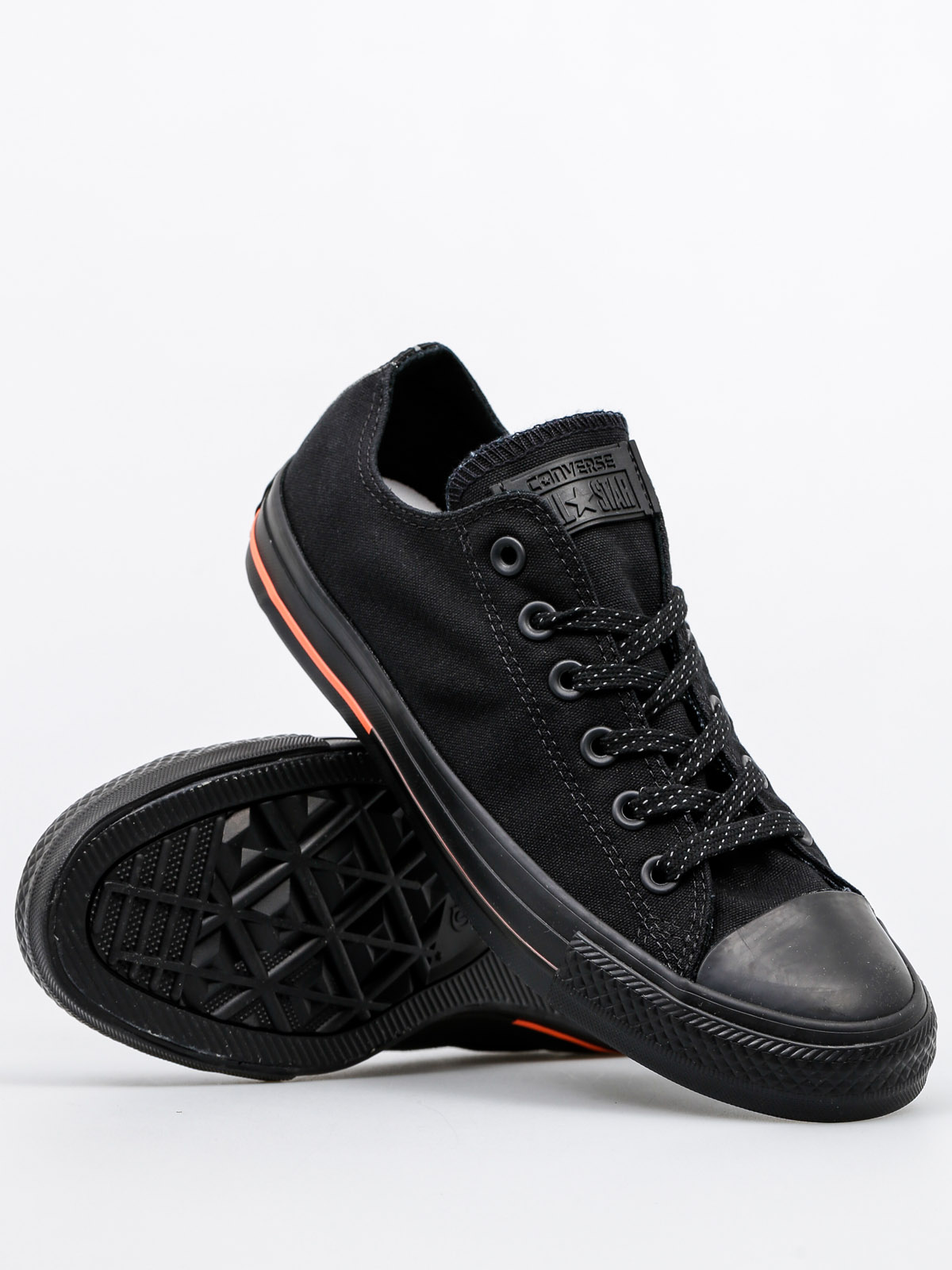 Converse Chucks Chuck Taylor All Star Ox (black/black/lava)