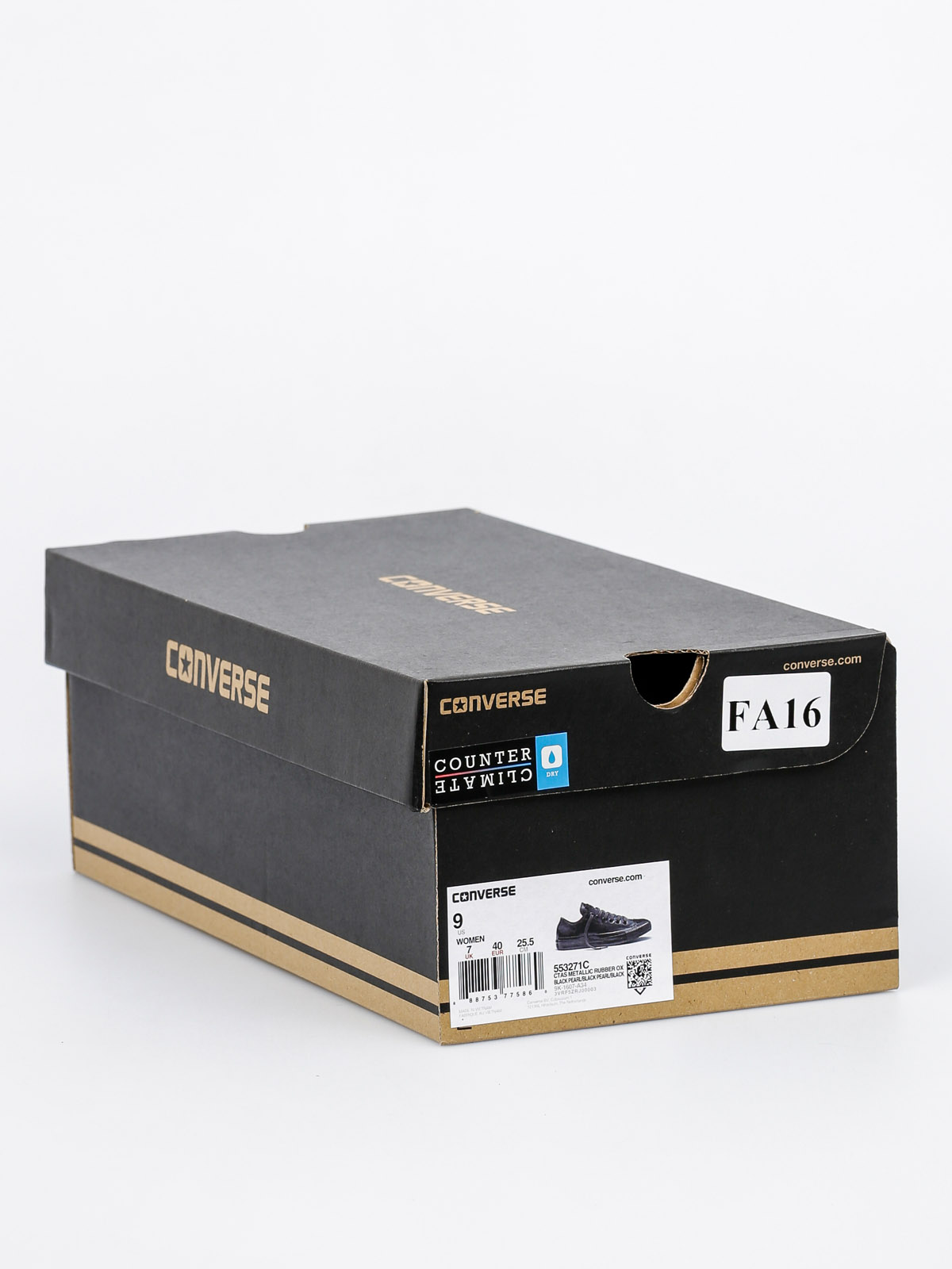 Converse Chucks Chuck Taylor All Star Metallic Rubber Ox Wmn (black pearl/black)