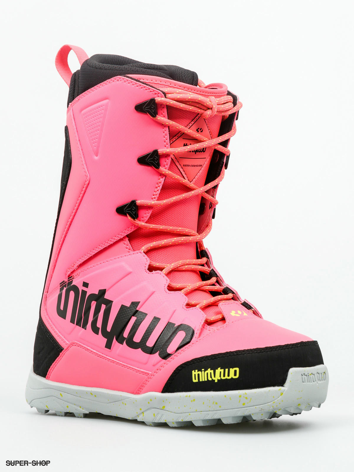 9 ThirtyTwo Men Lashed Snowboard Boots Neon