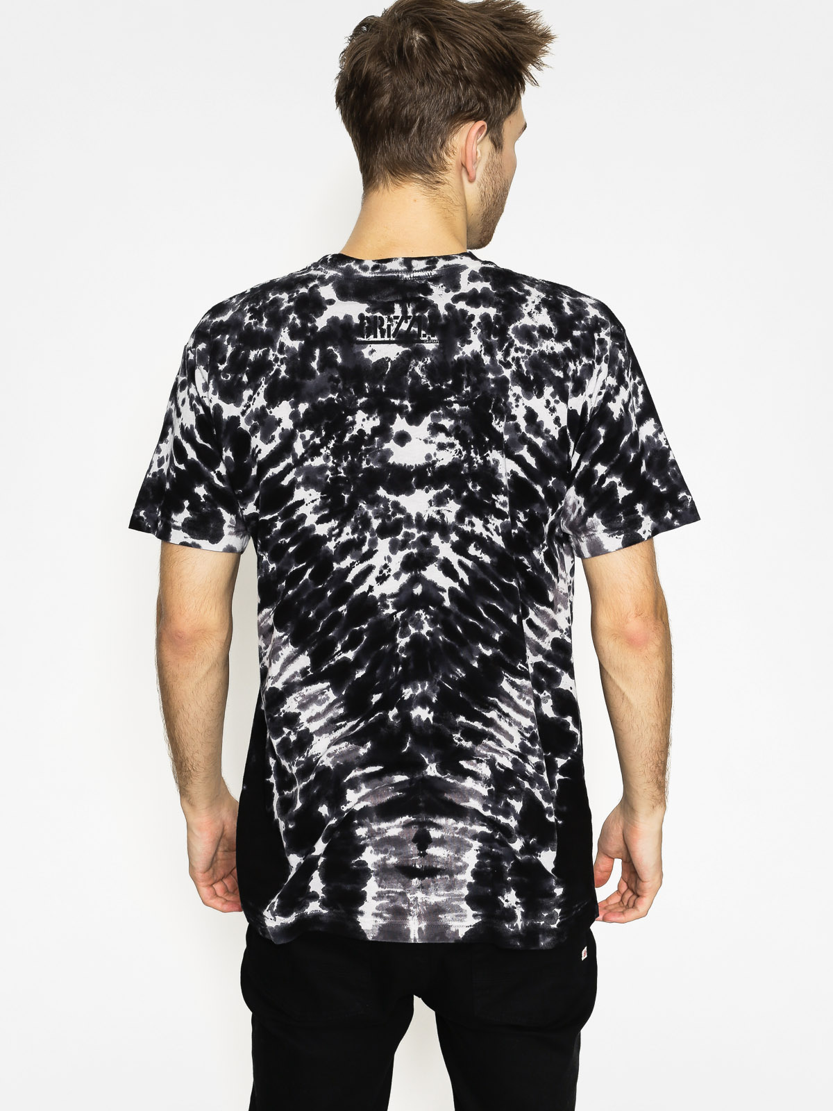 Grizzly Griptape T-shirt Cascada Tie Dye (black)