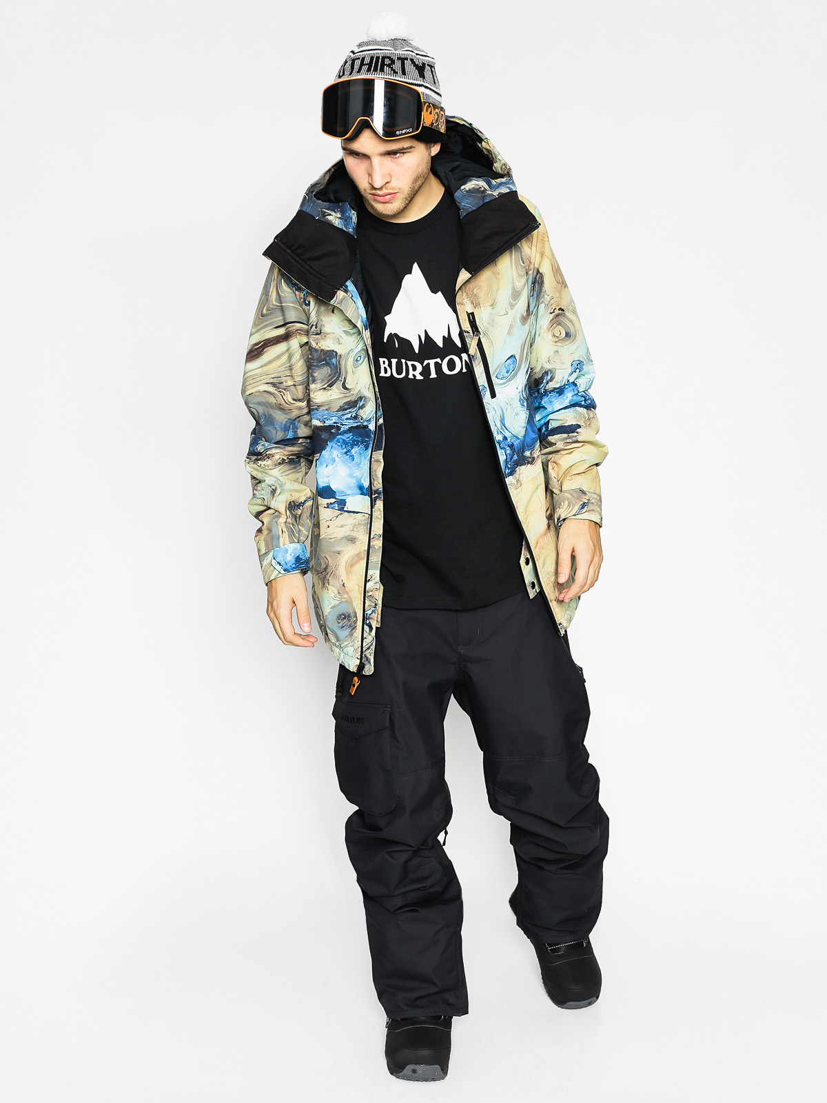 Mens Burton Snowboard jacket Hilltop (water)