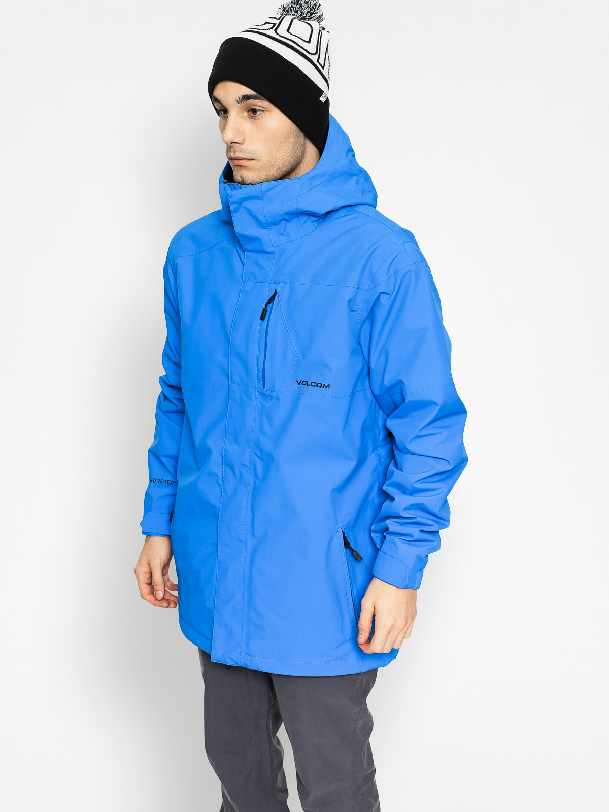 volcom snowboard jacket blue