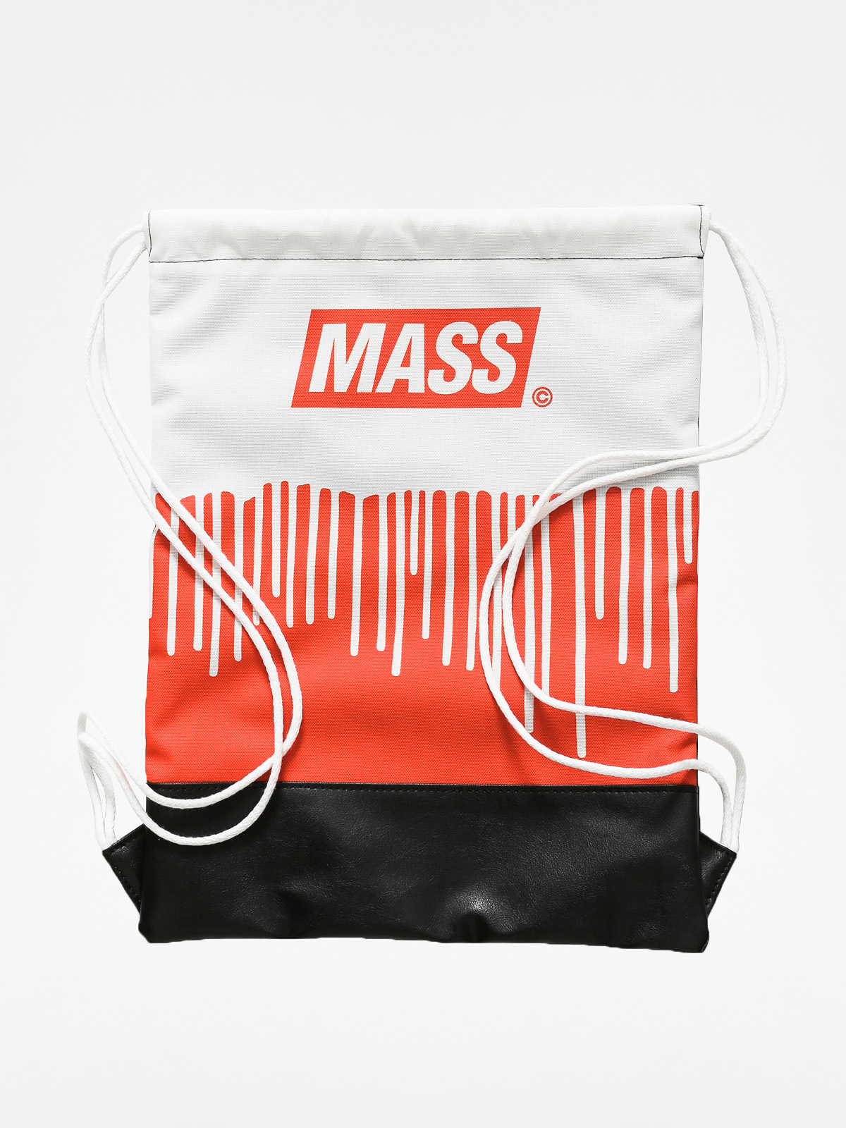 MassDnm Backpack Gym Bag (white/red)