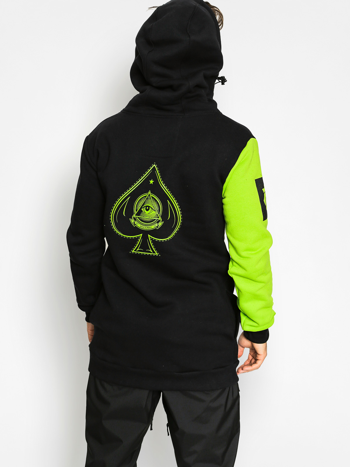 electric green hoodie