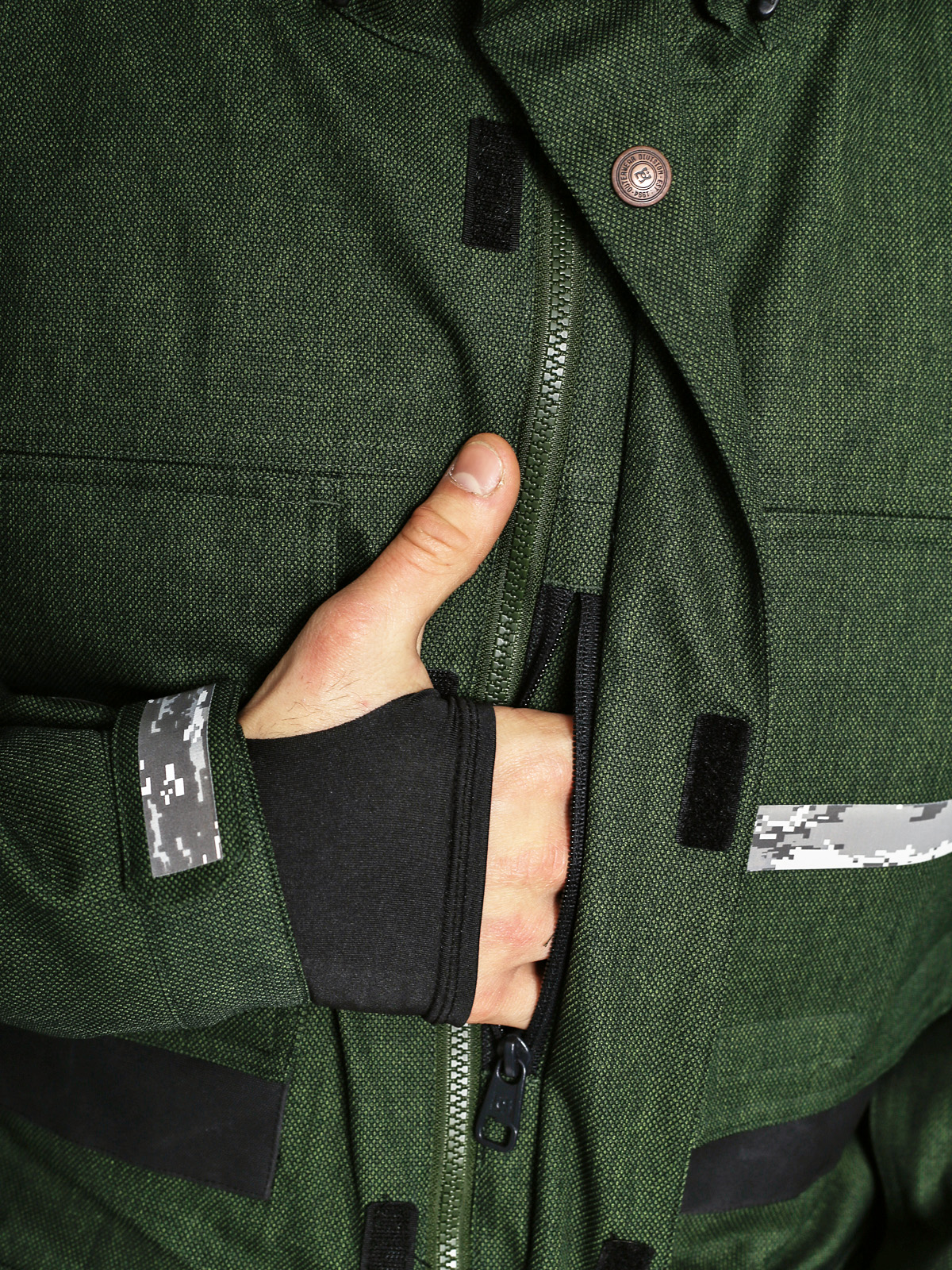 Mens DC Snowboard jacket Company Stp (kambu green)