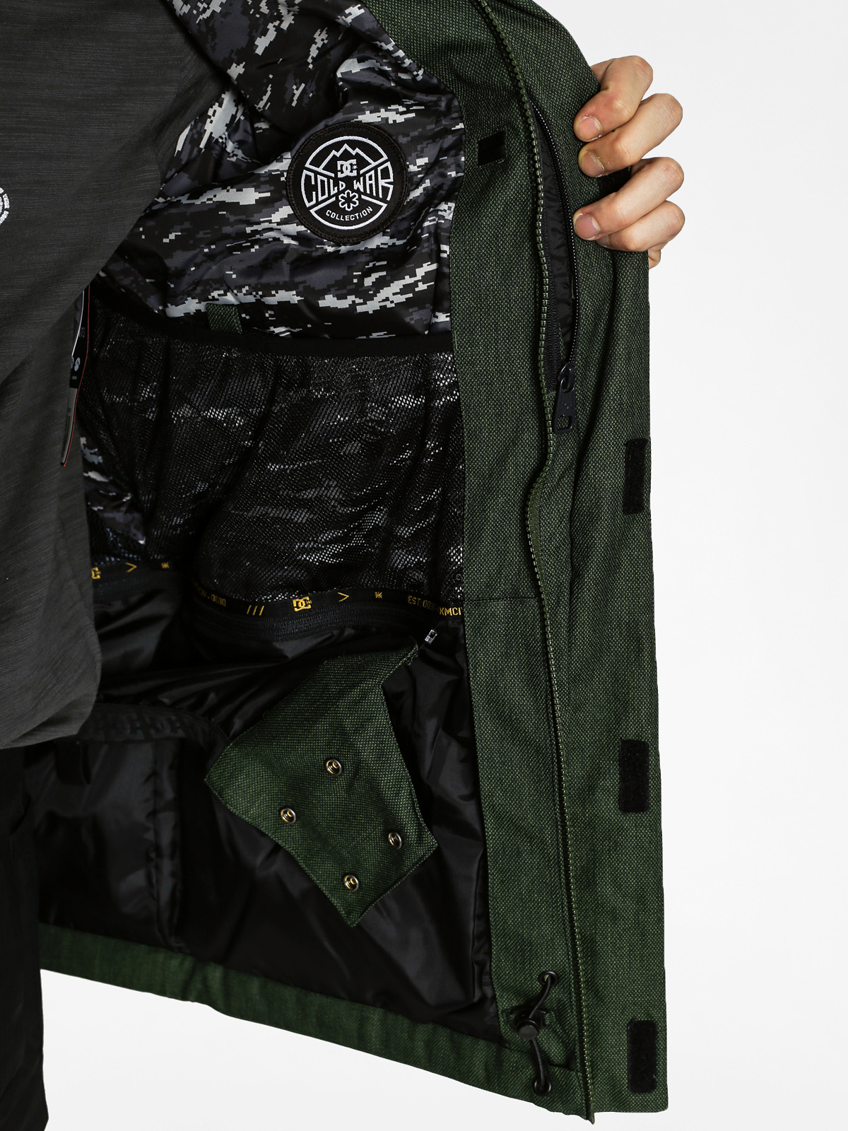 Mens DC Snowboard jacket Company Stp (kambu green)