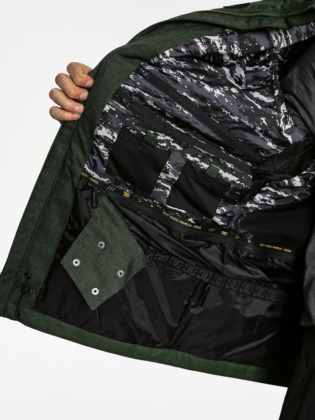 Mens DC Snowboard jacket Company Stp (kambu green)