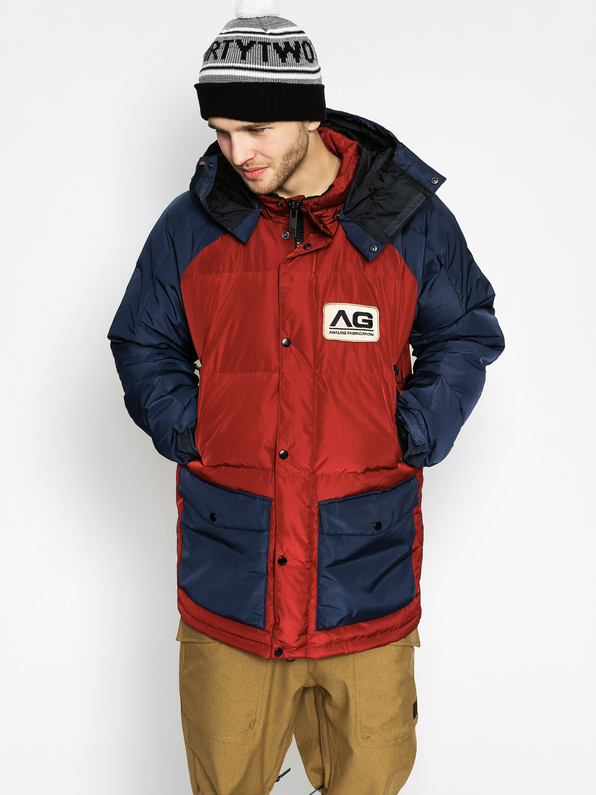 Mens Analog Snowboard jacket Innsbruck Down (blood/eclipse)