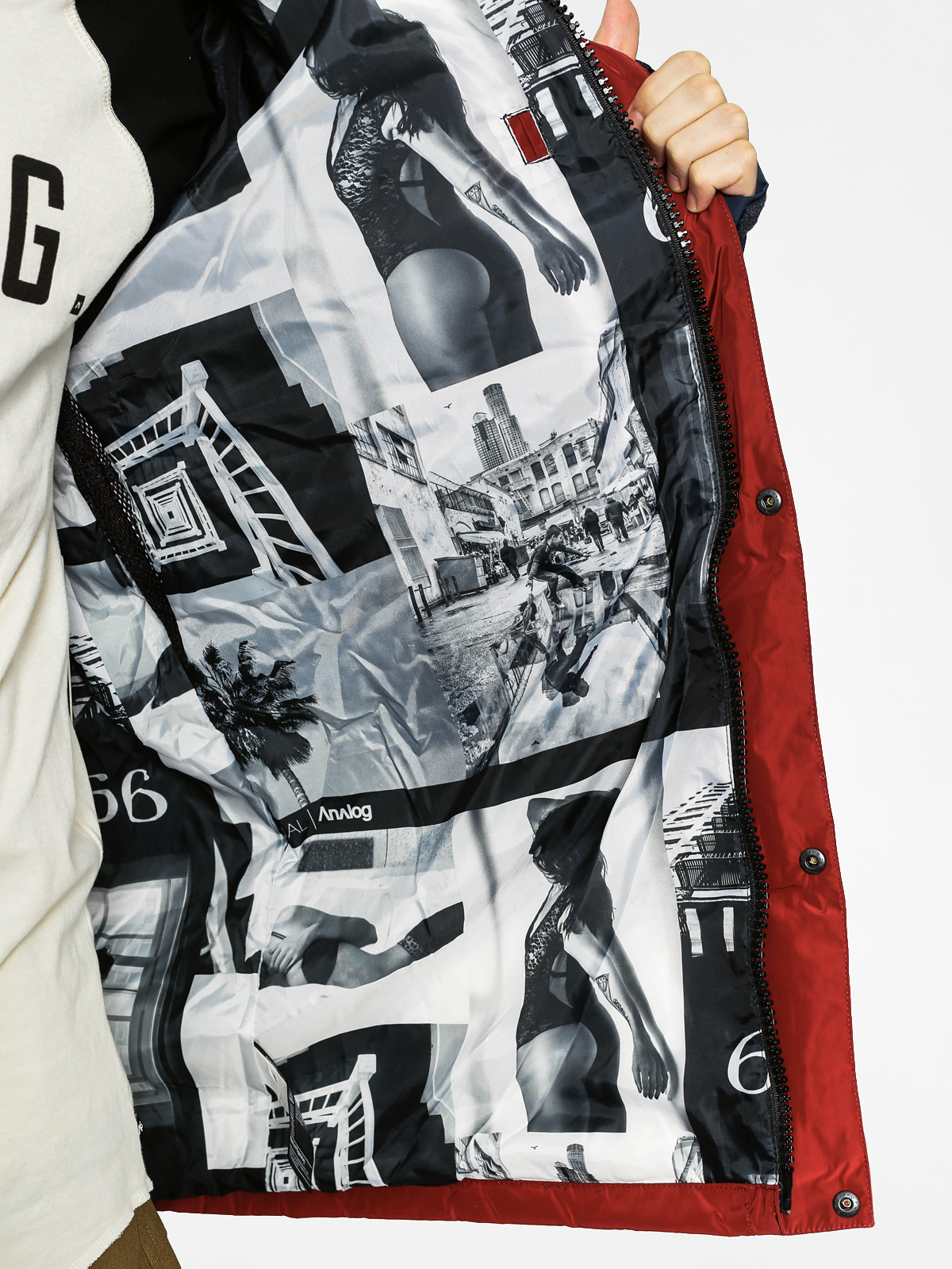 Mens Analog Snowboard jacket Innsbruck Down (blood/eclipse)