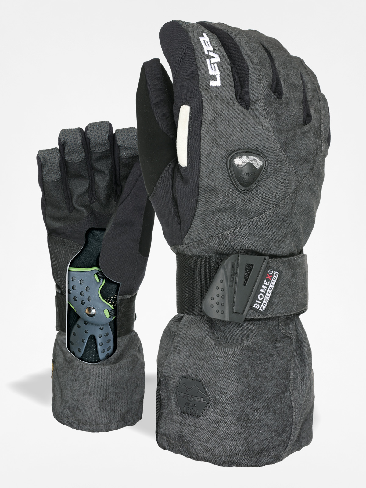 Level Heren Half Pipe GTX handschoenen, zwart, L