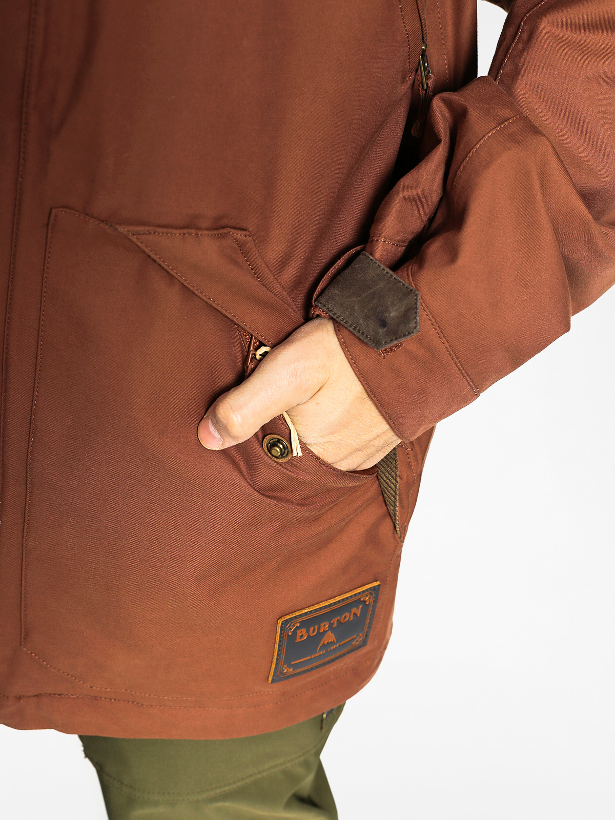 Mens Burton Snowboard jacket Folsom (matador/mocha wax)