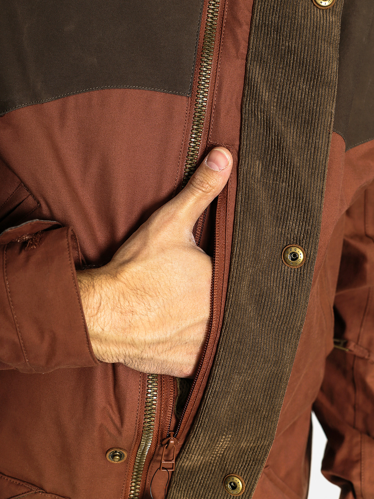 Mens Burton Snowboard jacket Folsom (matador/mocha wax)