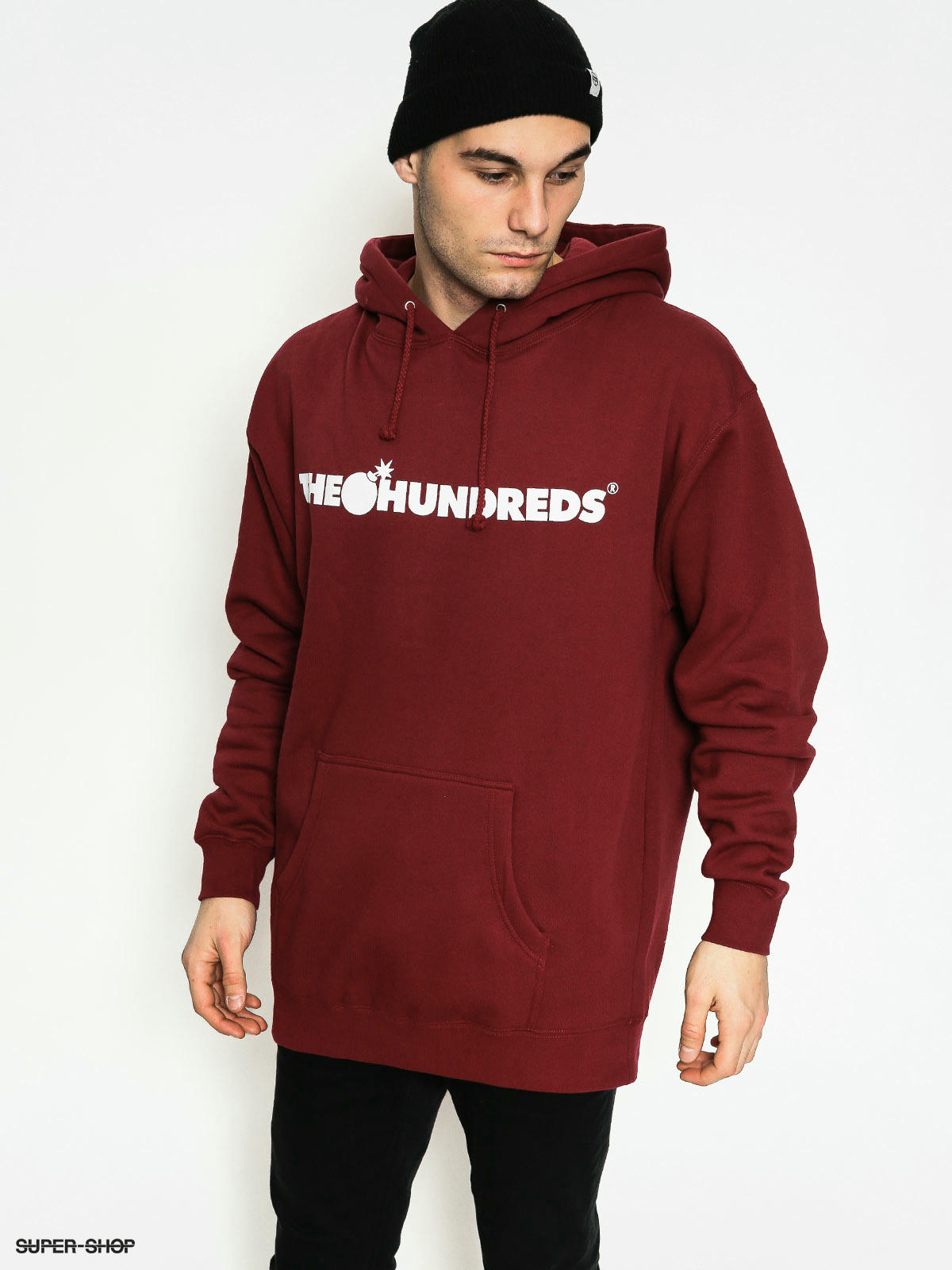 the hundreds hoodie red