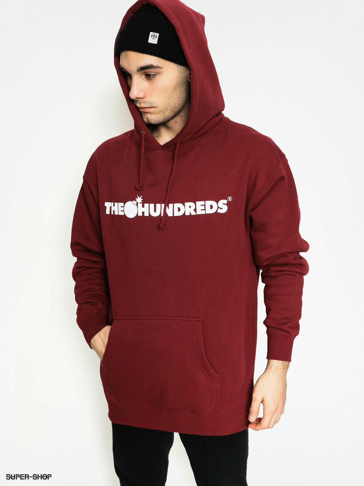 the hundreds hoodie red