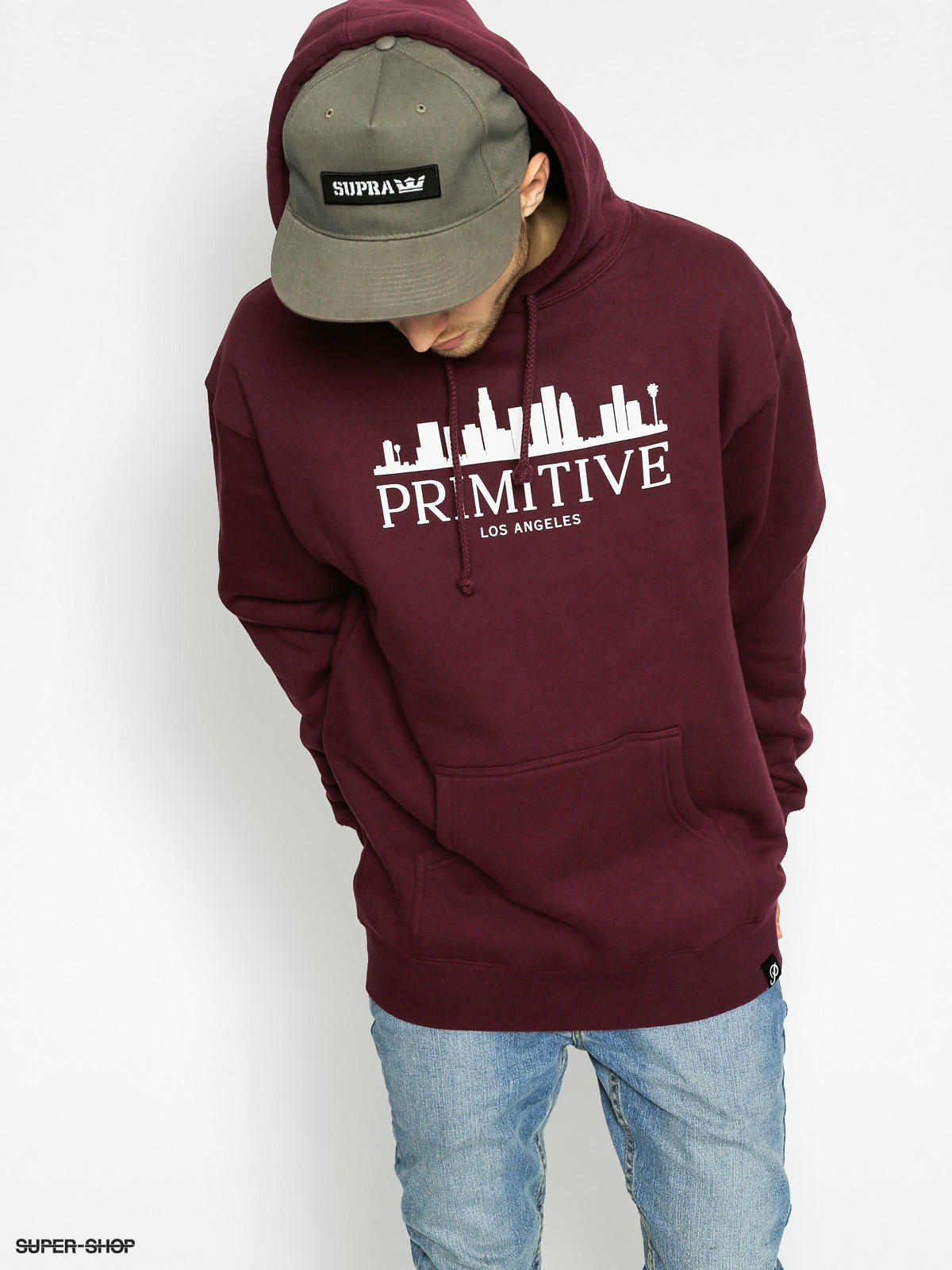 burgundy primitive hoodie