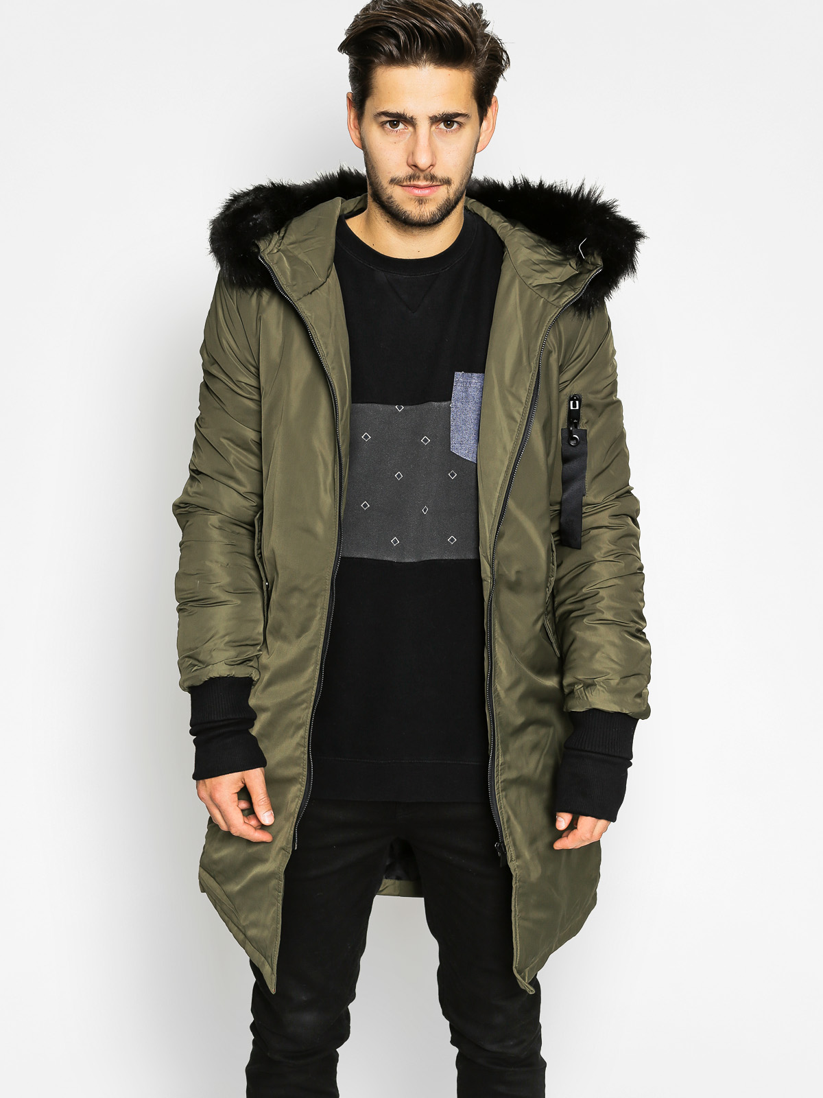 Sixth June Jacke Faux Fur (khaki)