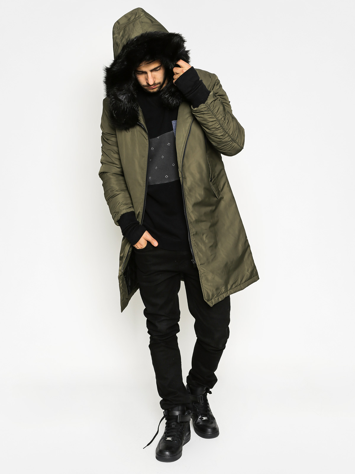 Sixth June Jacket Faux Fur (khaki)