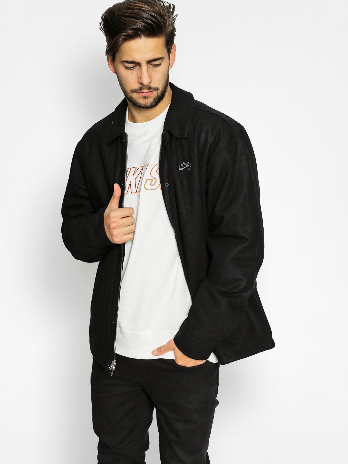 Nike SB Jacket Wool Coaches (black)