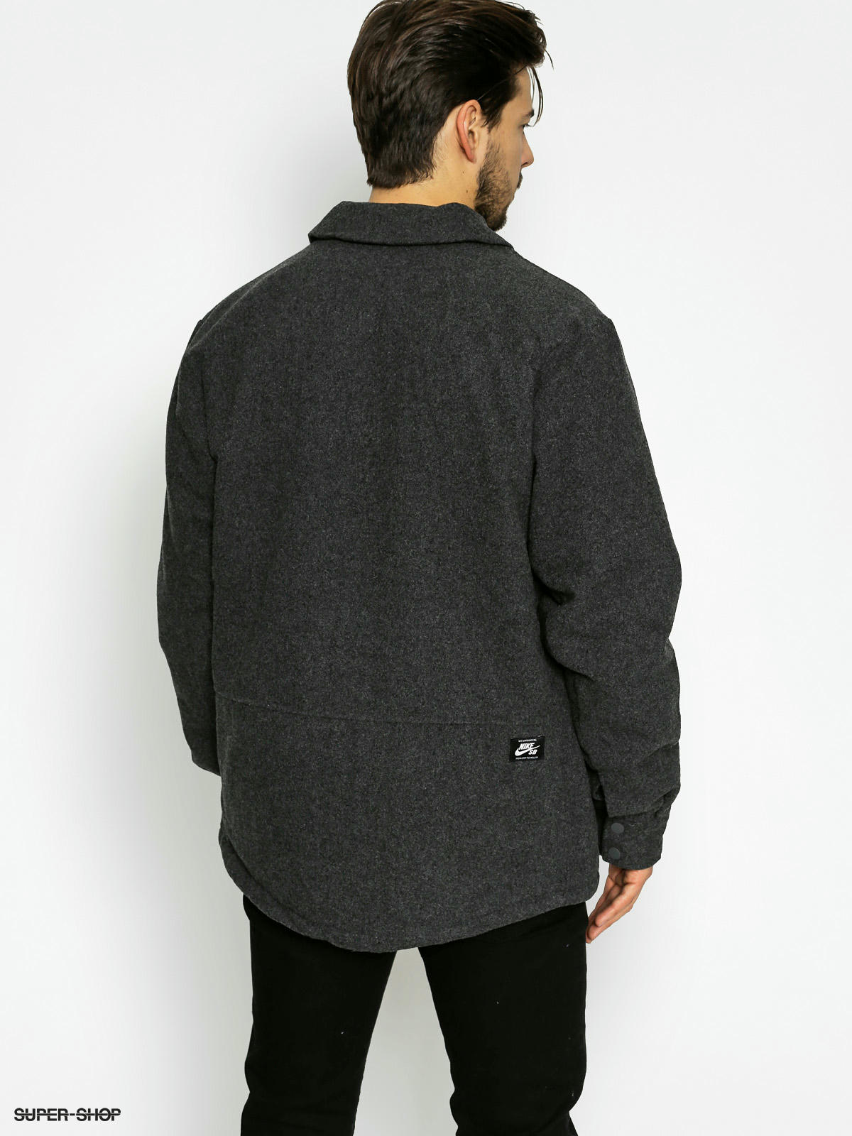 Nike SB Jacket Wool Coaches grey charcoal