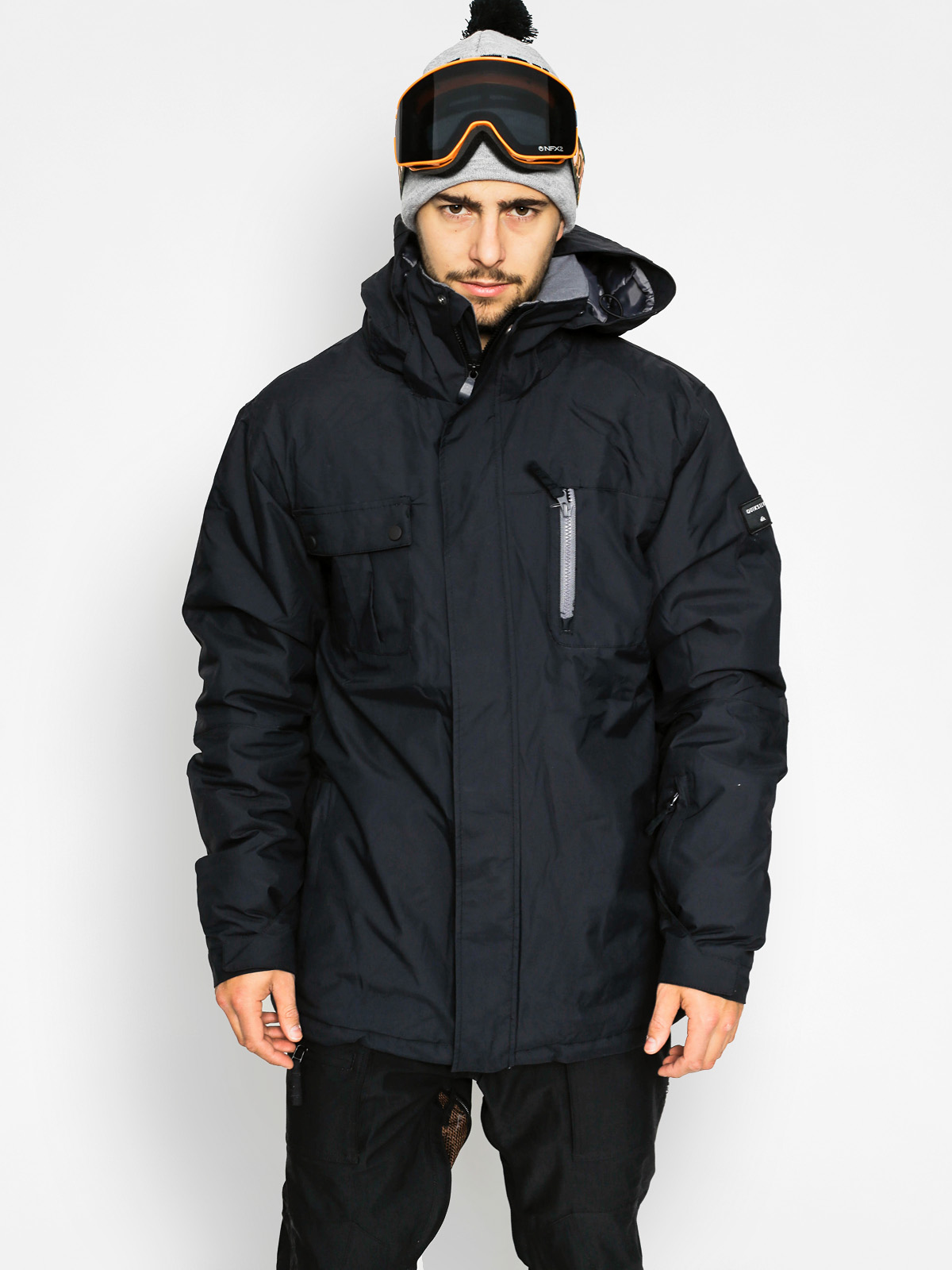 Mens Quiksilver Snowboard jacket Mission Solid (black)