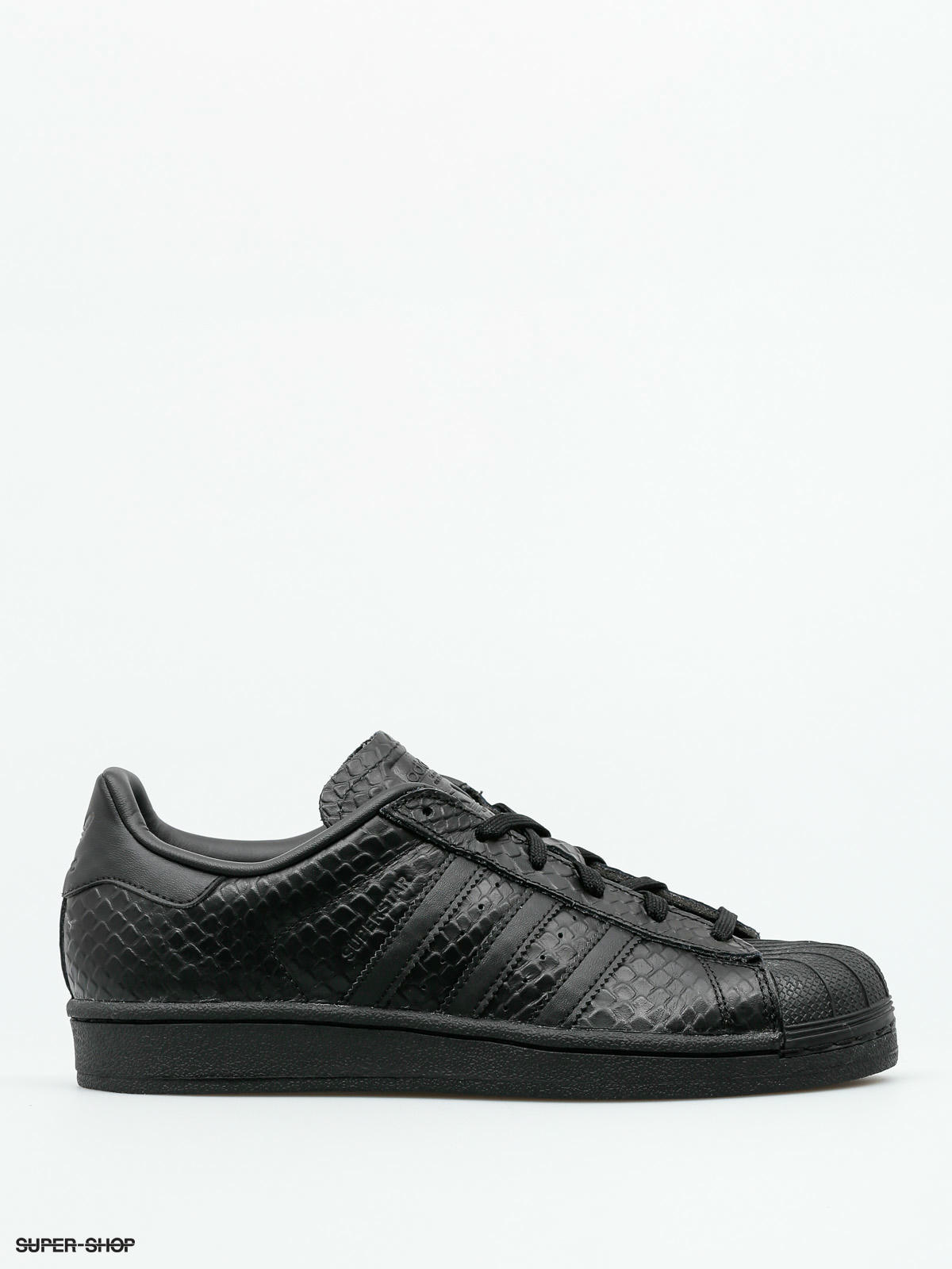 Adidas superstar black cheap snake