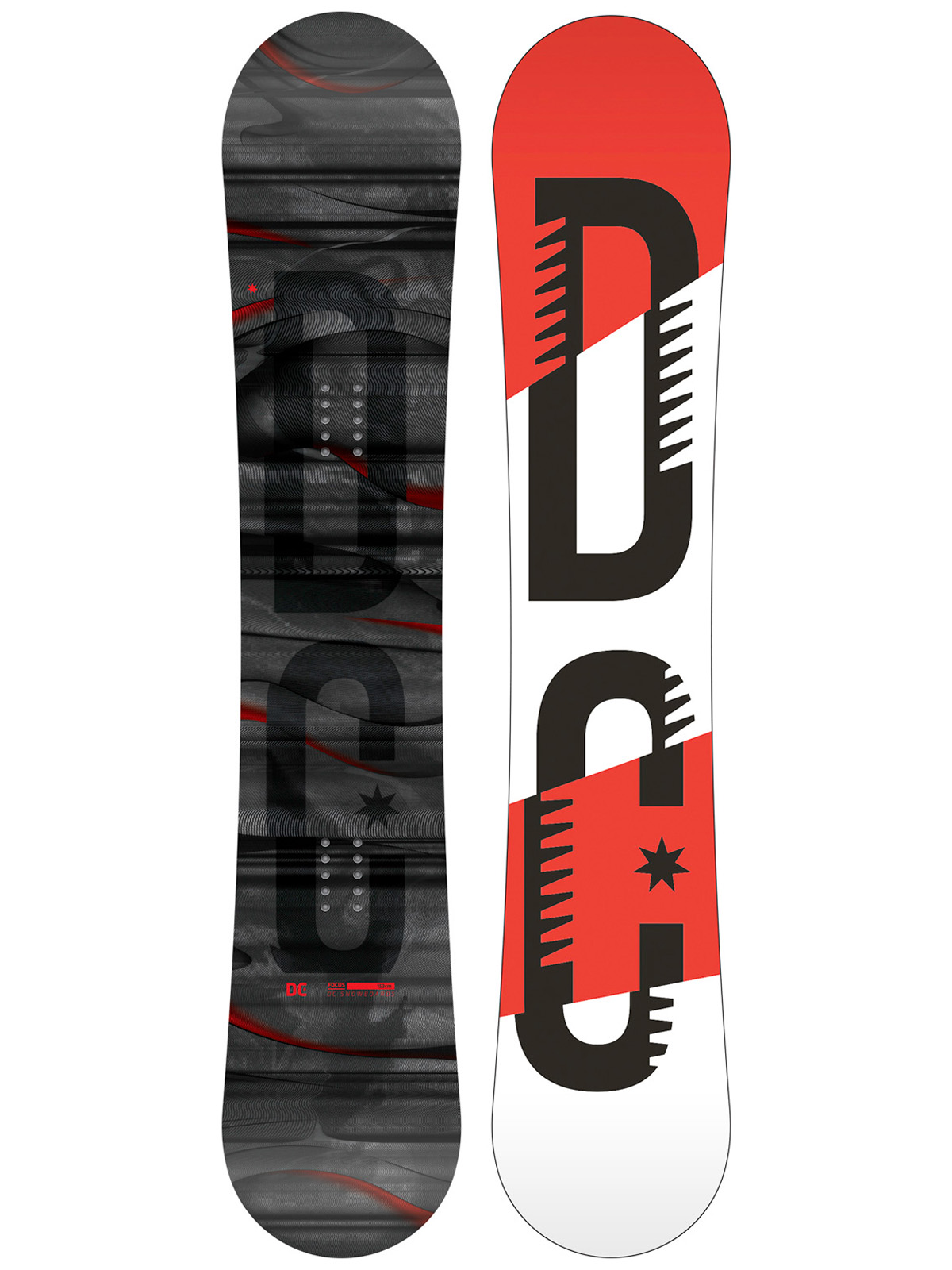 DC Snowboard Focus - multicolor (red/white/black)