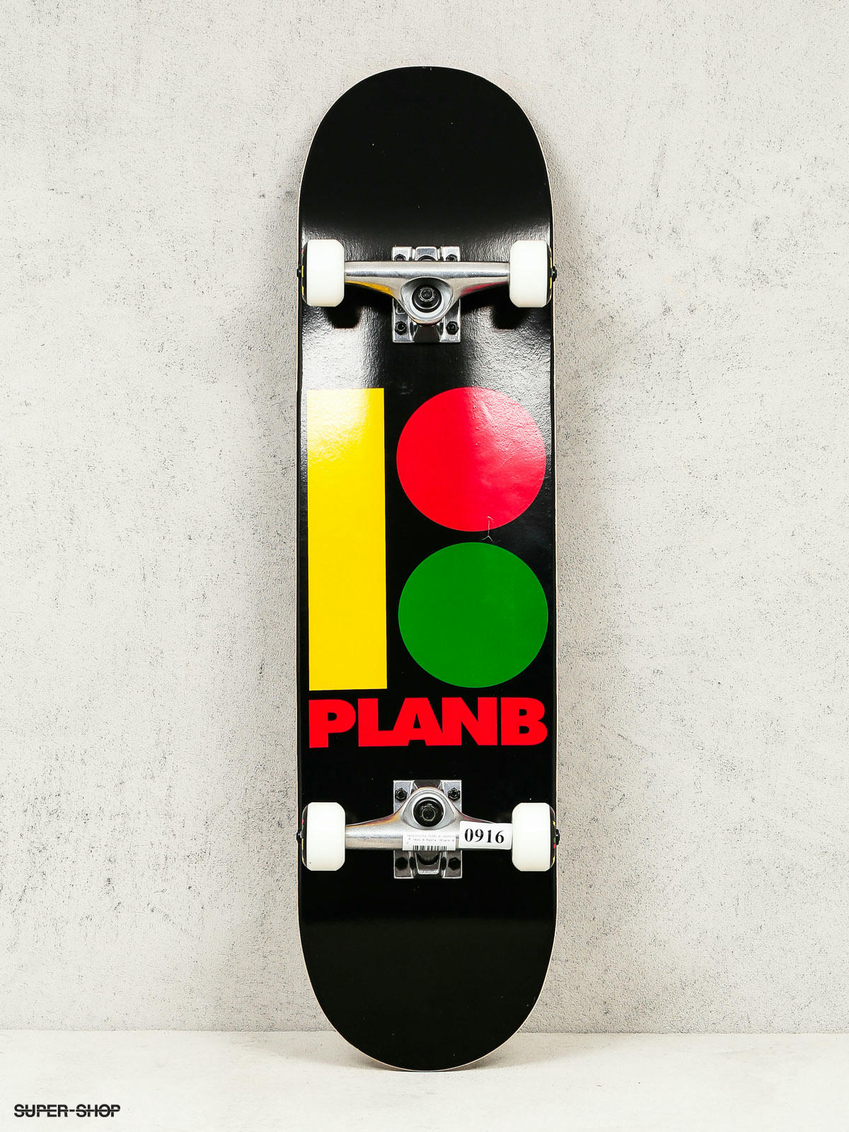 Plan B Skateboard Team B Rasta Black