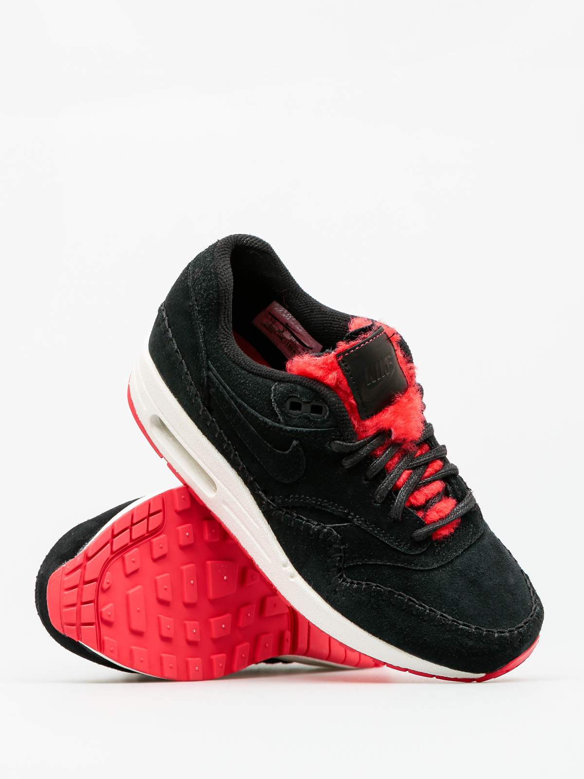 Nike Air Max 1 Shoes Wmn (Prm black/black action red)