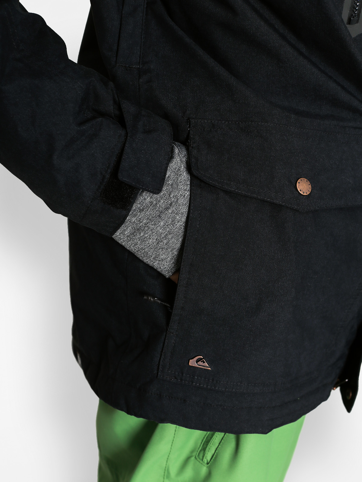 Mens Quiksilver Snowboard jacket Dark Stormy (black)