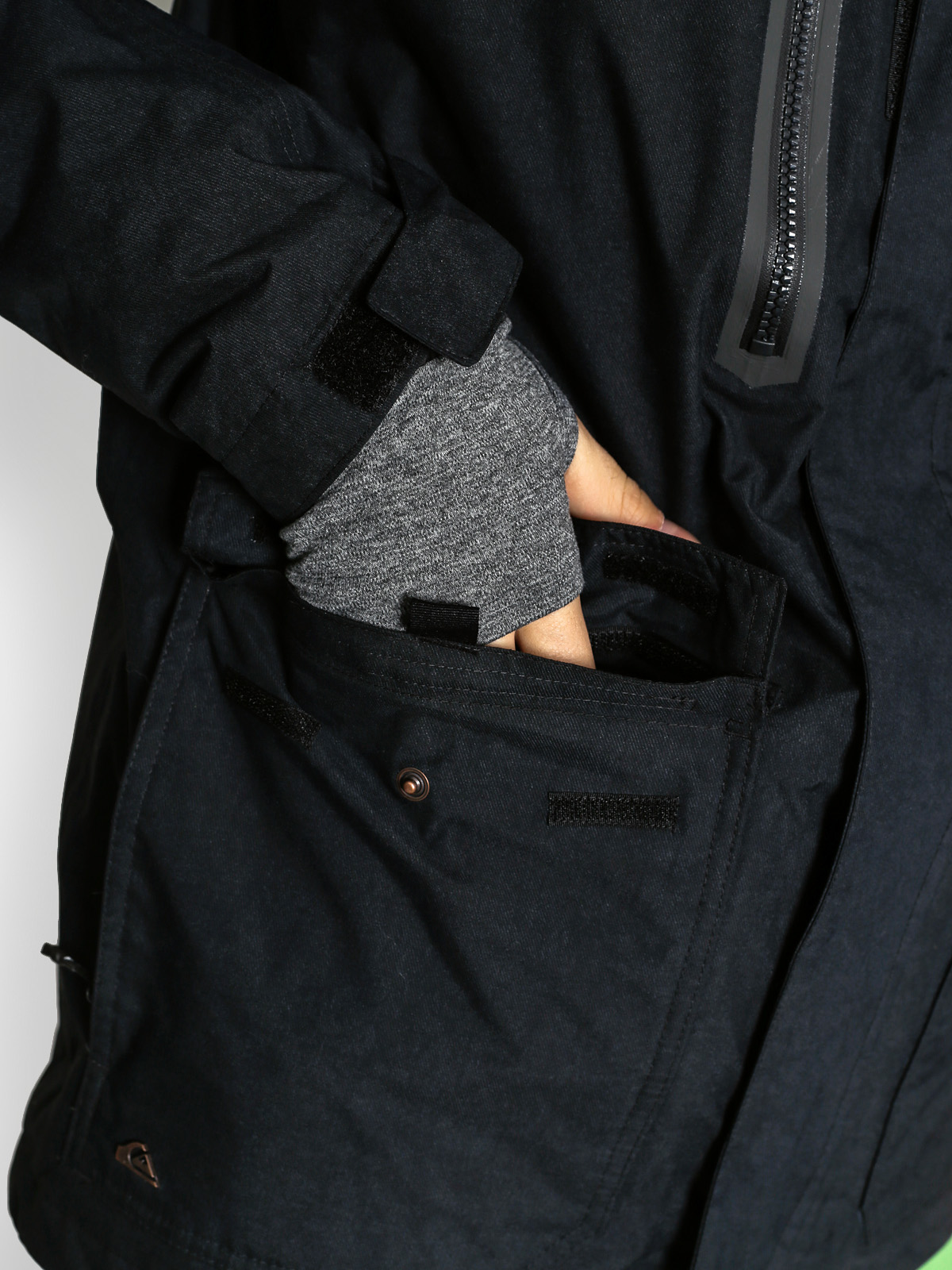 Mens Quiksilver Snowboard jacket Dark Stormy (black)