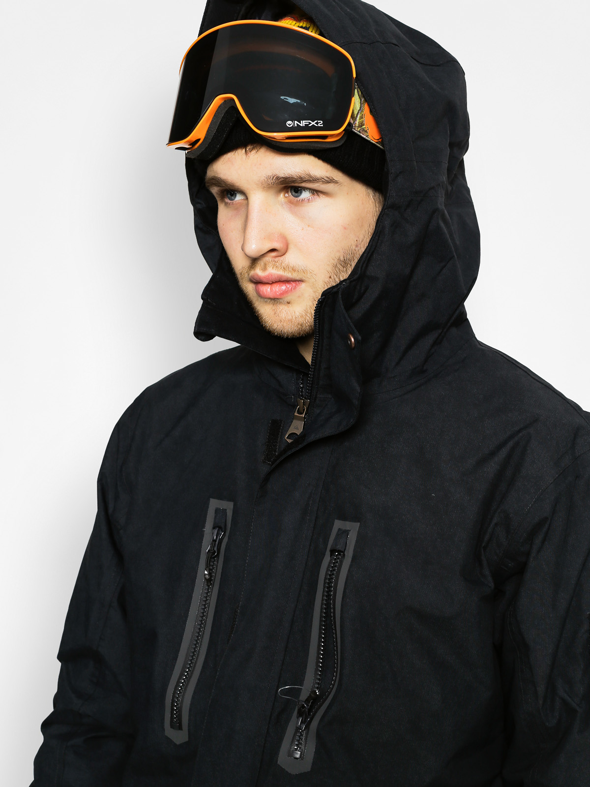 Mens Quiksilver Snowboard jacket Dark Stormy (black)