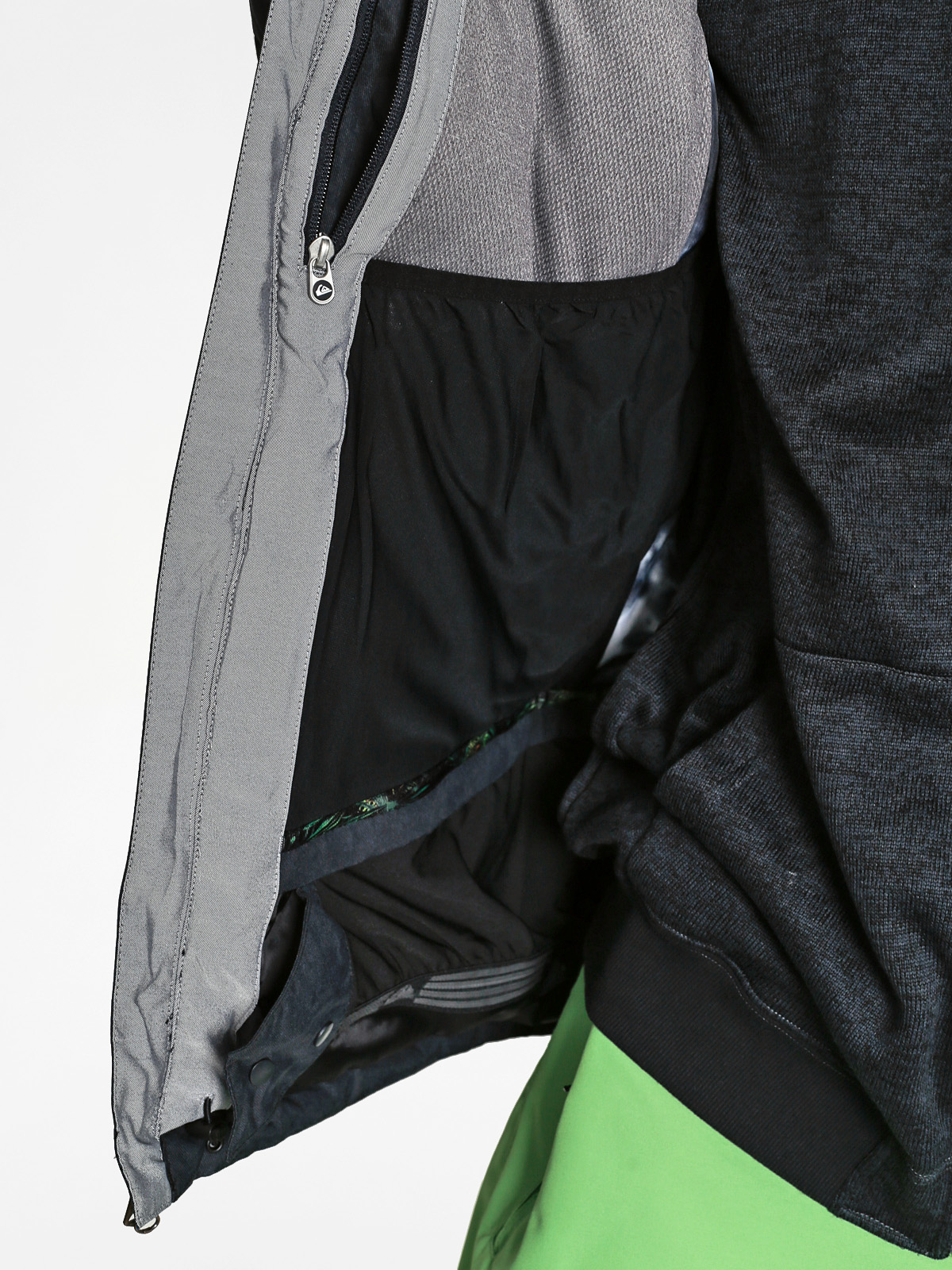 Mens Quiksilver Snowboard jacket Dark Stormy (black)