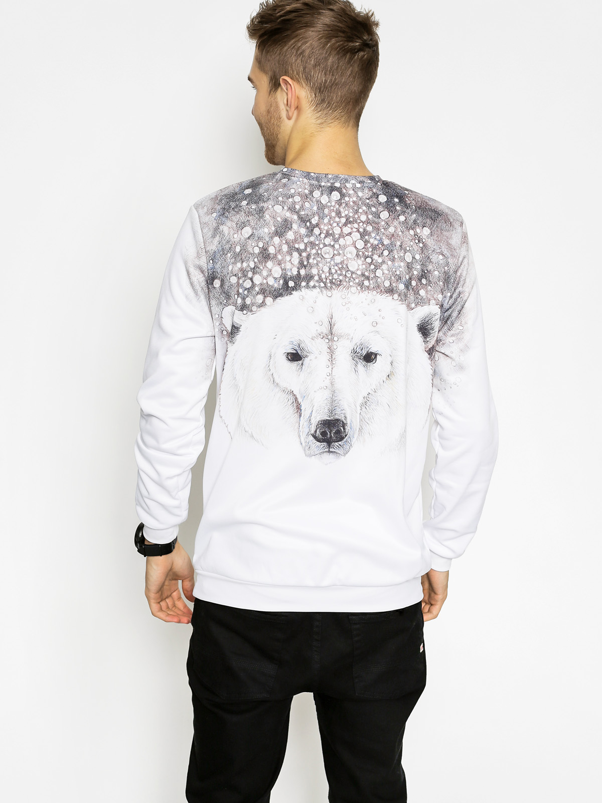 Mr. Gugu Sweatshirt Bubble Bear (white/grey)