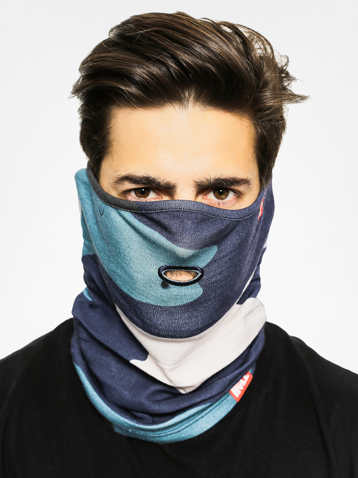 Airhole Neckwarmer Airtube Ergo Merino (marine camo)