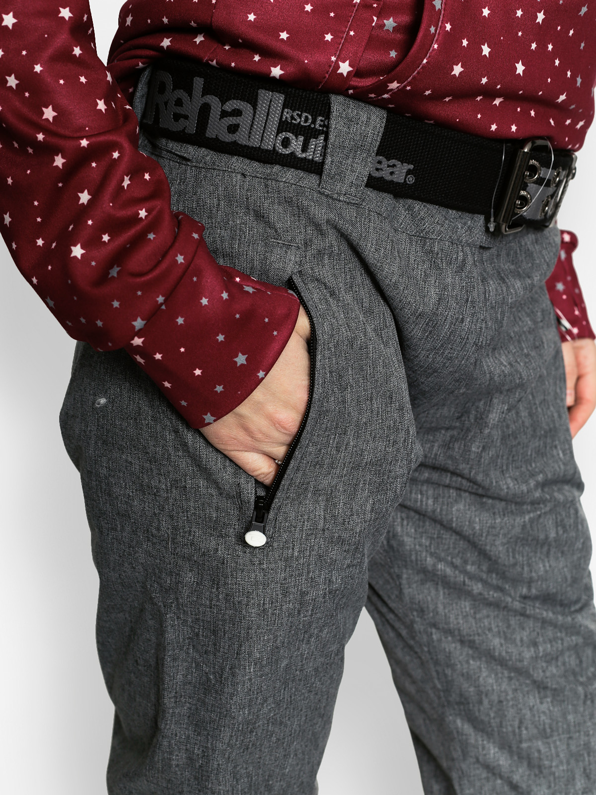 Womens Rehall Snowboard pants Fee (grey melange)