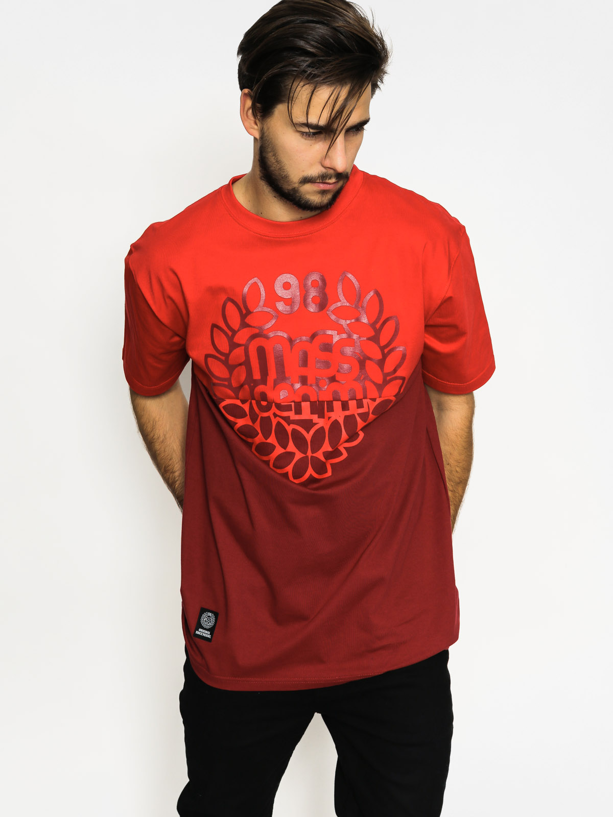 MassDnm T-shirt Base Cut (red/burgundy)