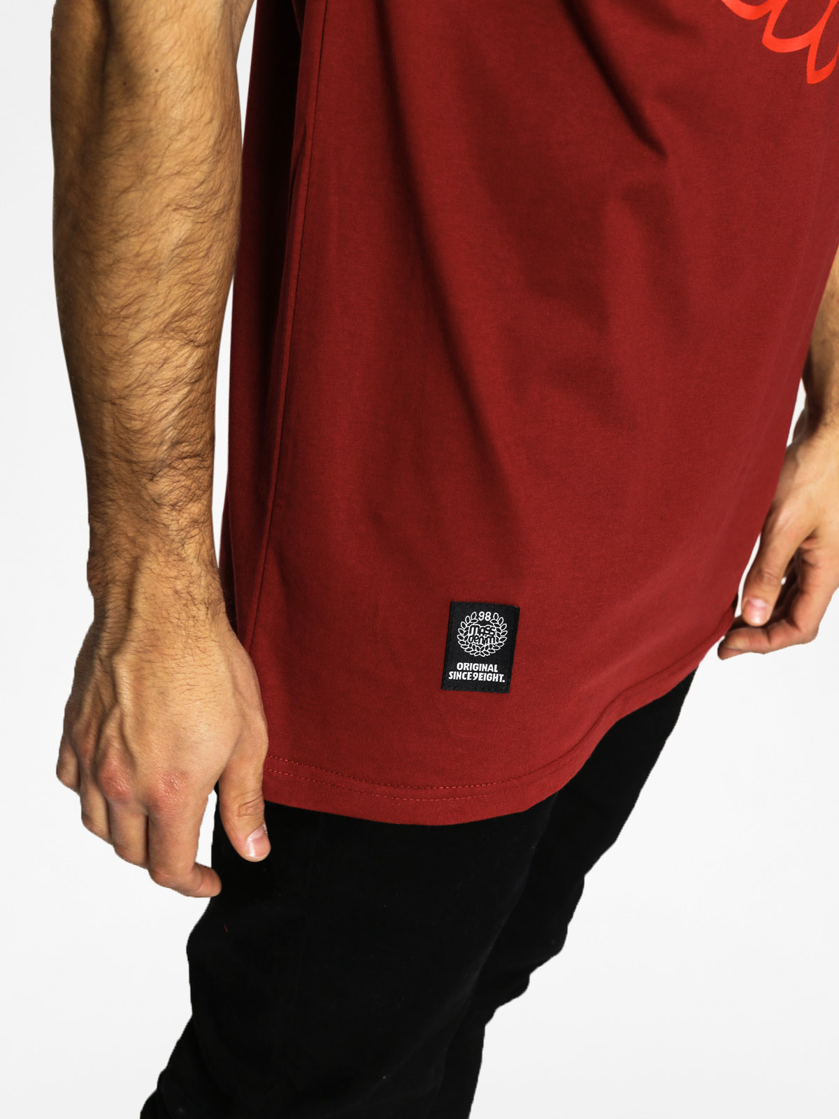 MassDnm T-shirt Base Cut (red/burgundy)