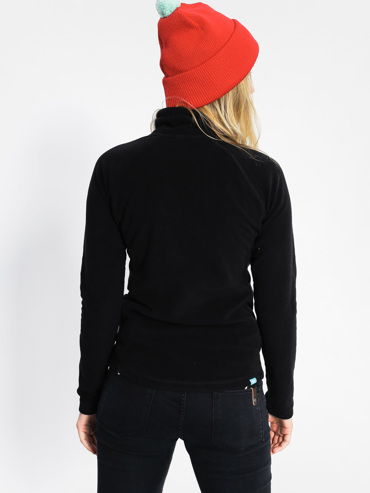 Womens Roxy Fleece Cascade Zip (black)