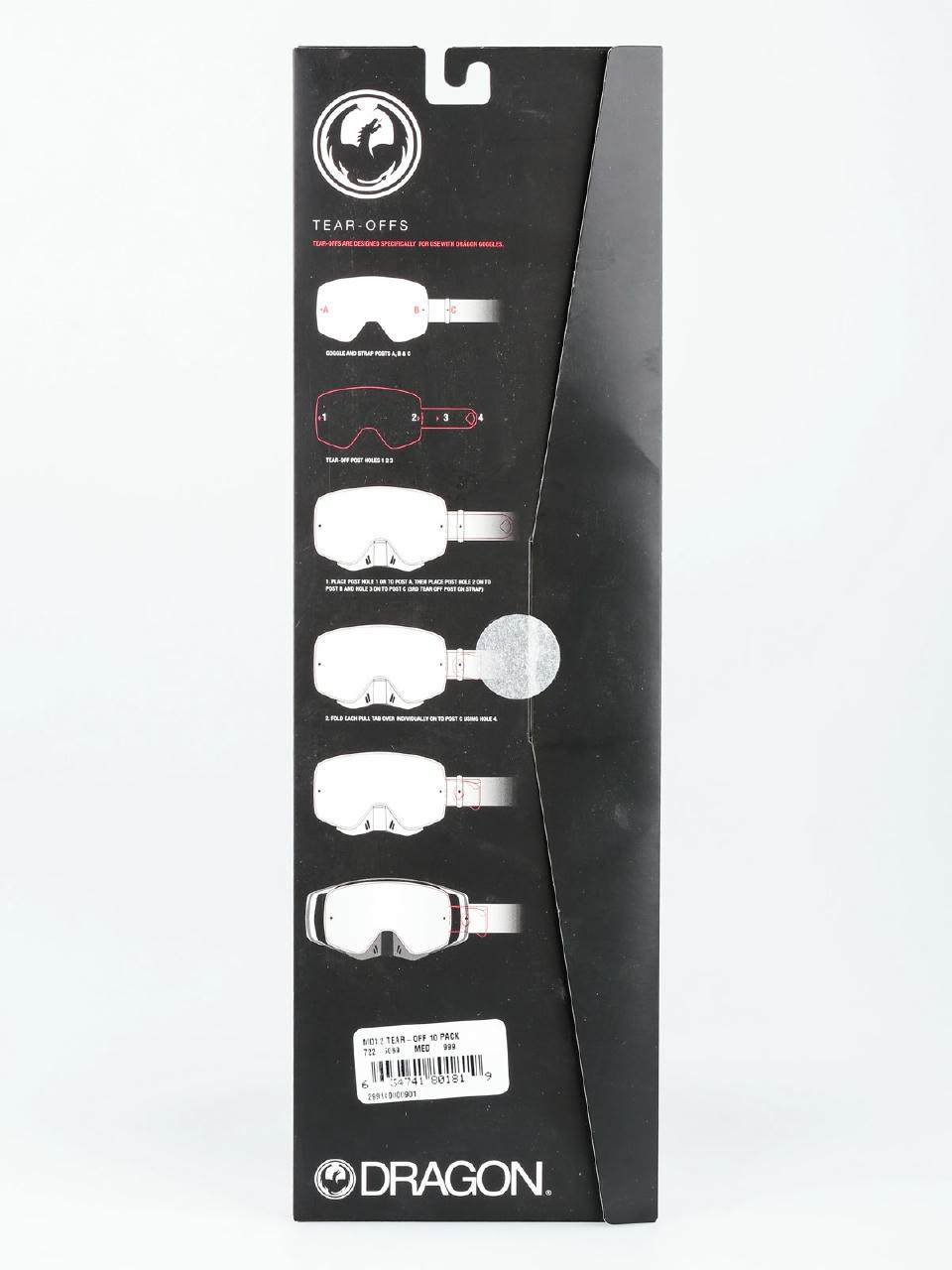 Dragon Spare lens MDX2 (tear off 10 pack)