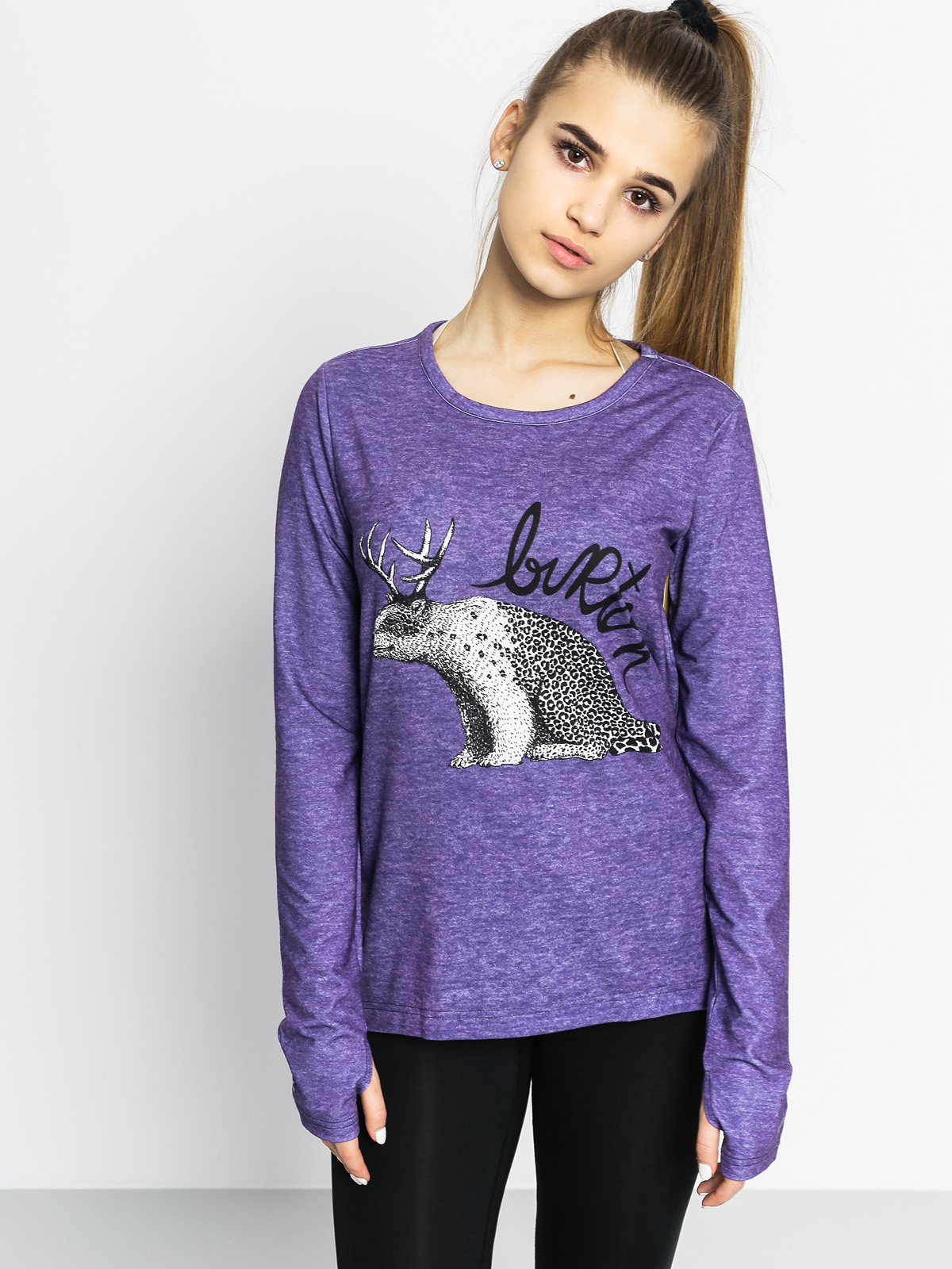 Womens Burton Active longsleeve Tech T Crew (polar deer)