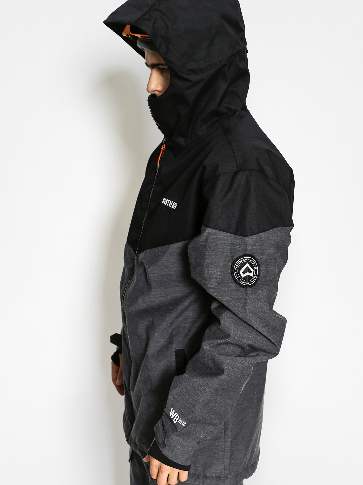 Westbeach Snowboard jacket Fidelity - black (charcoal marl)