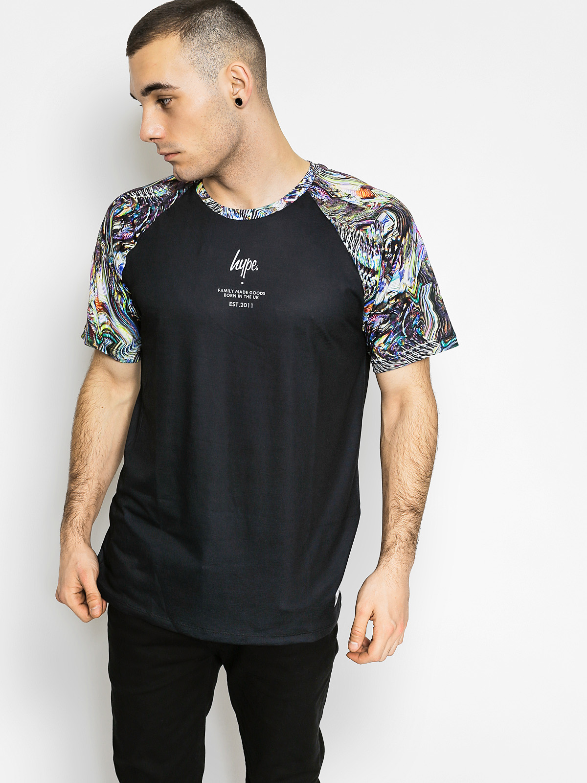 Hype T-shirt Waves Raglan (black)