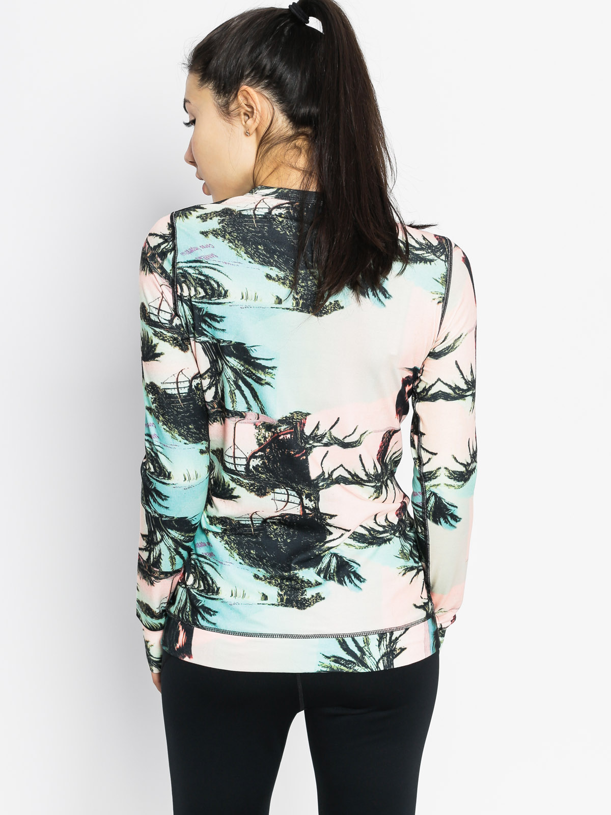 Womens Burton Active longsleeve Midweight Crew (latta palm)