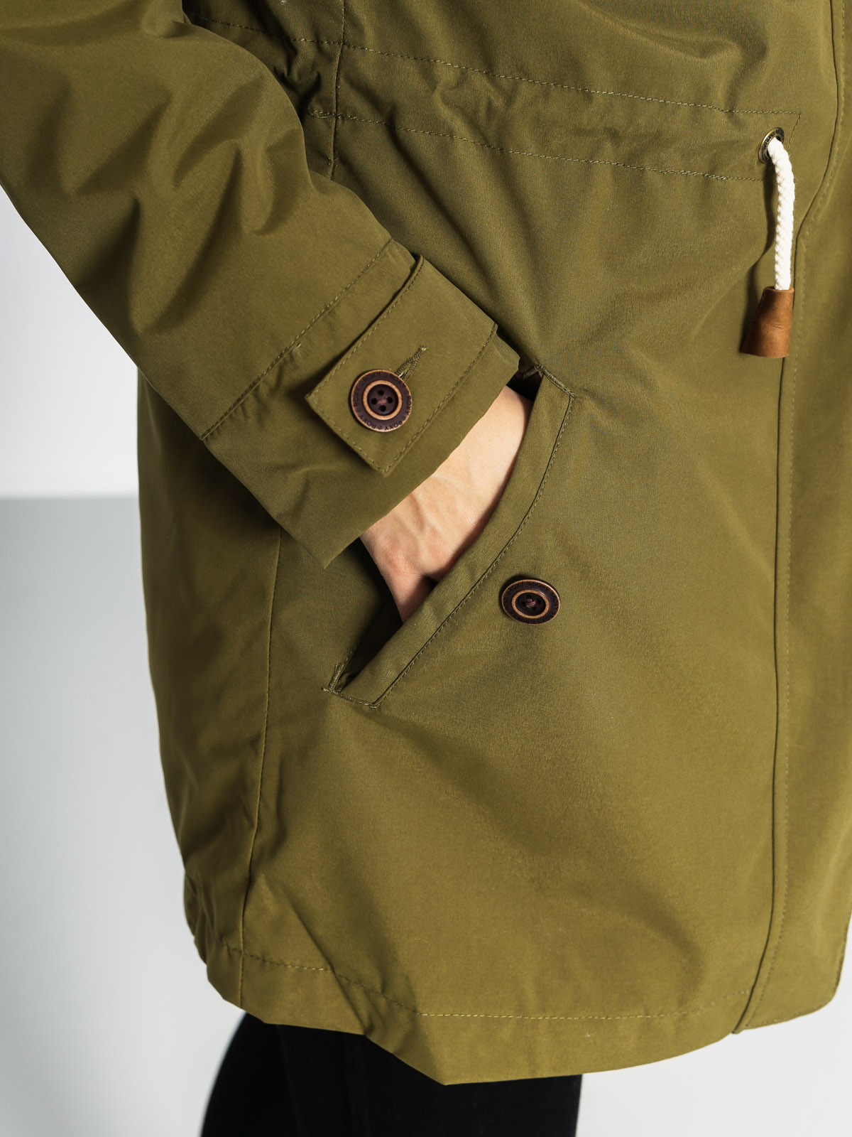 Roxy Jacket Amy 3 n 1 Wmn (army green)