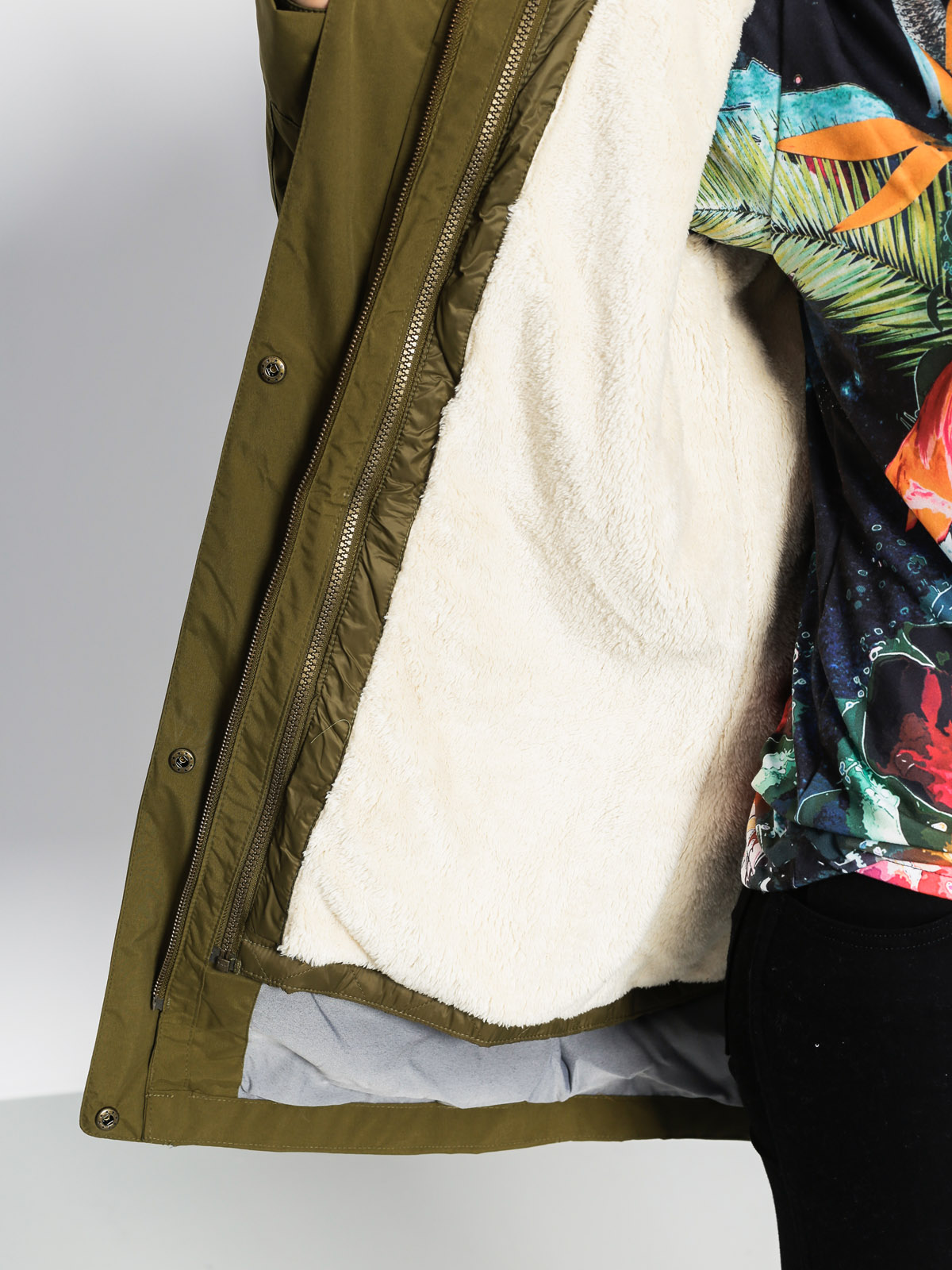 Roxy Jacket Amy 3 n 1 Wmn (army green)